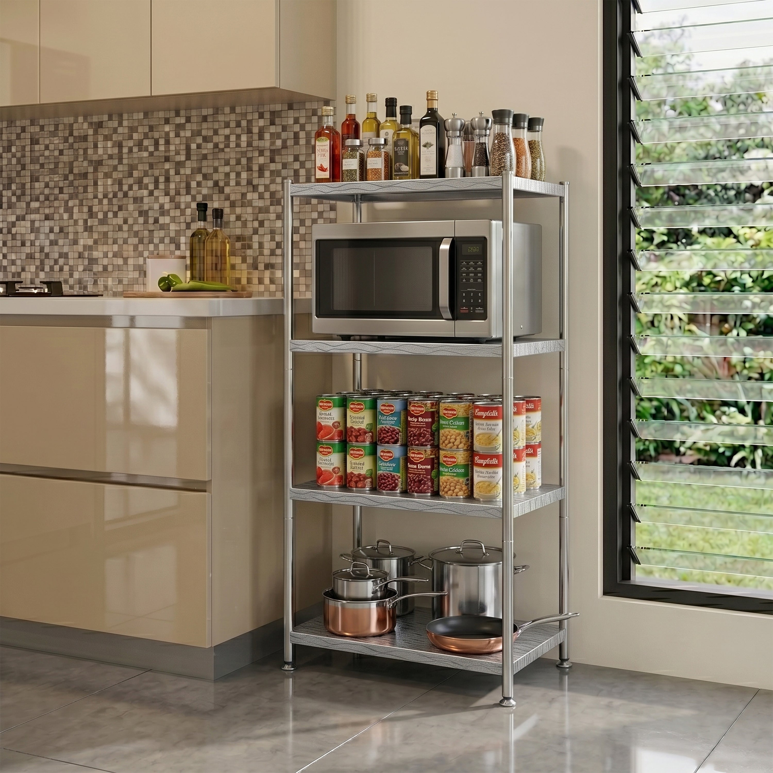 Westinne 4 Tier Metal Rack