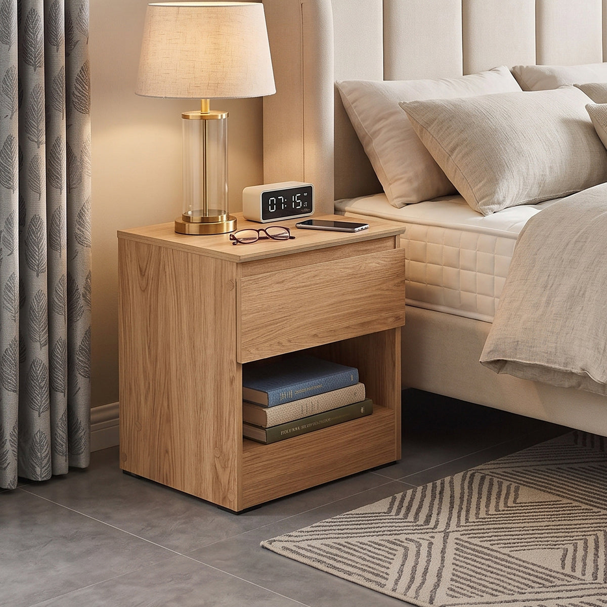 Ezrul 1 Drawer Night Stand