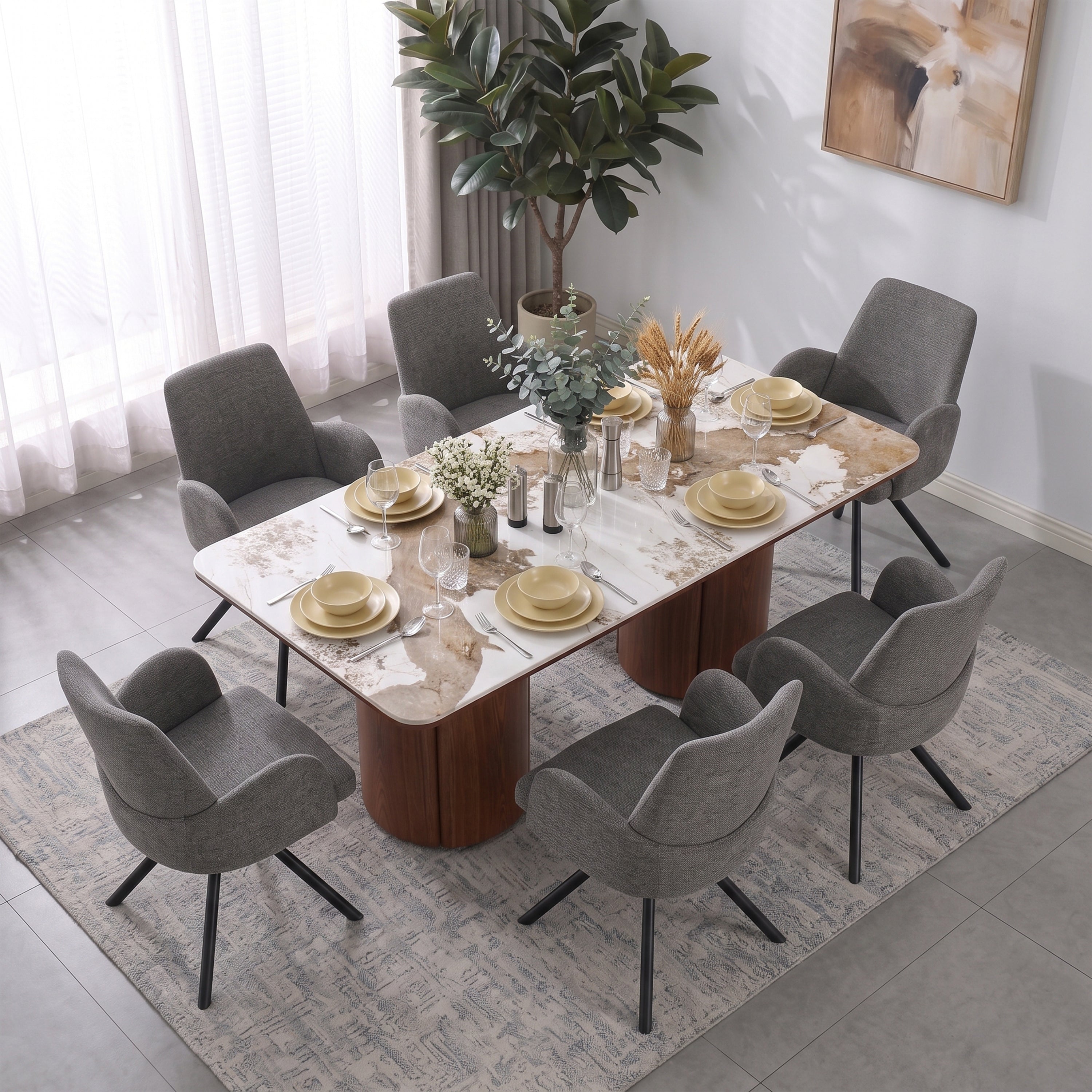 Maloy 6 Seater Dining Set