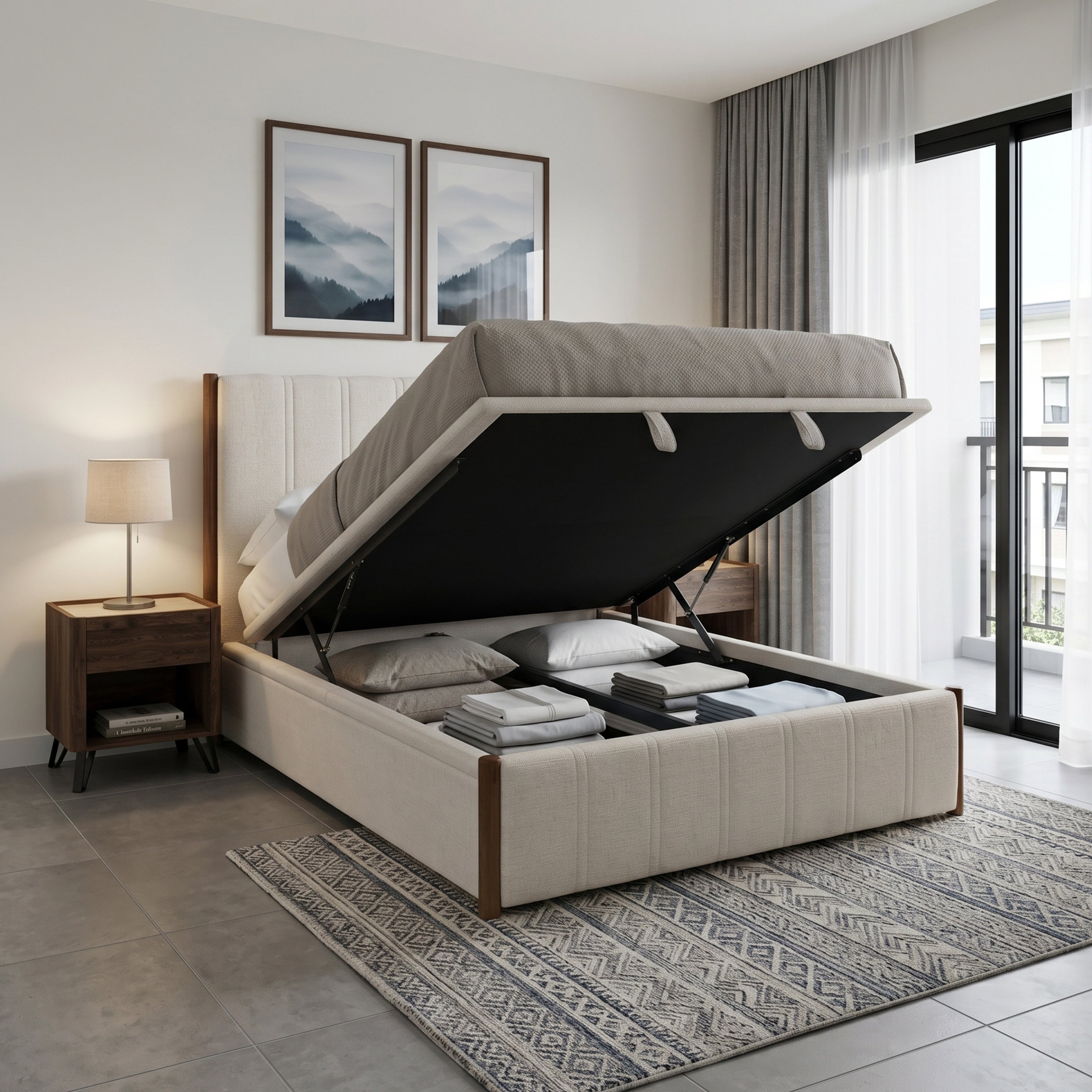 Tressa Gas Lift Queen Bed