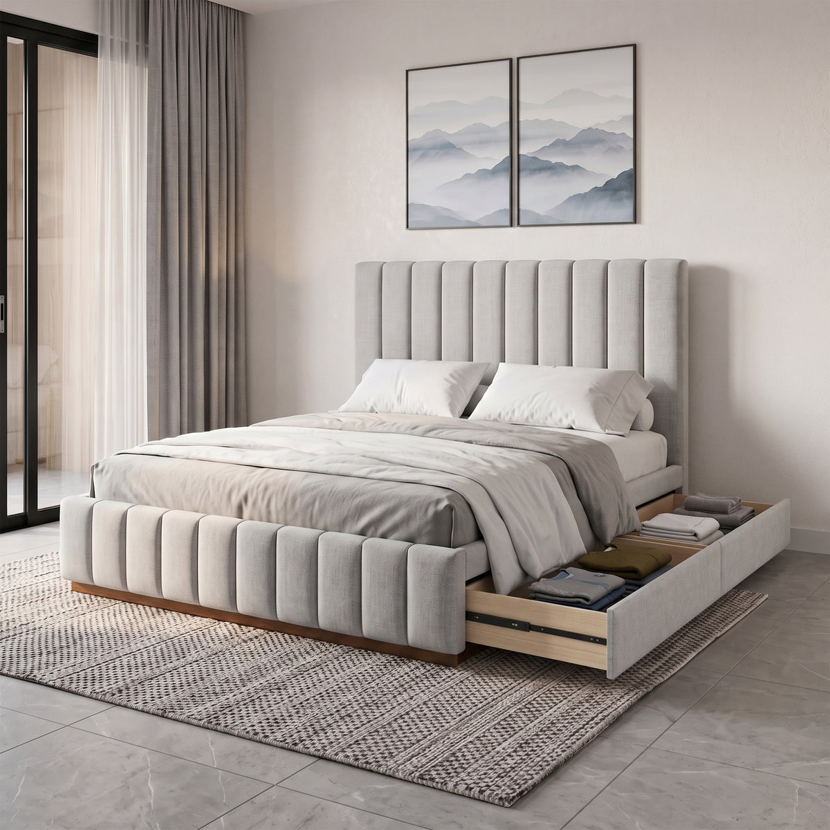 #size_Queen Bed 60x75
