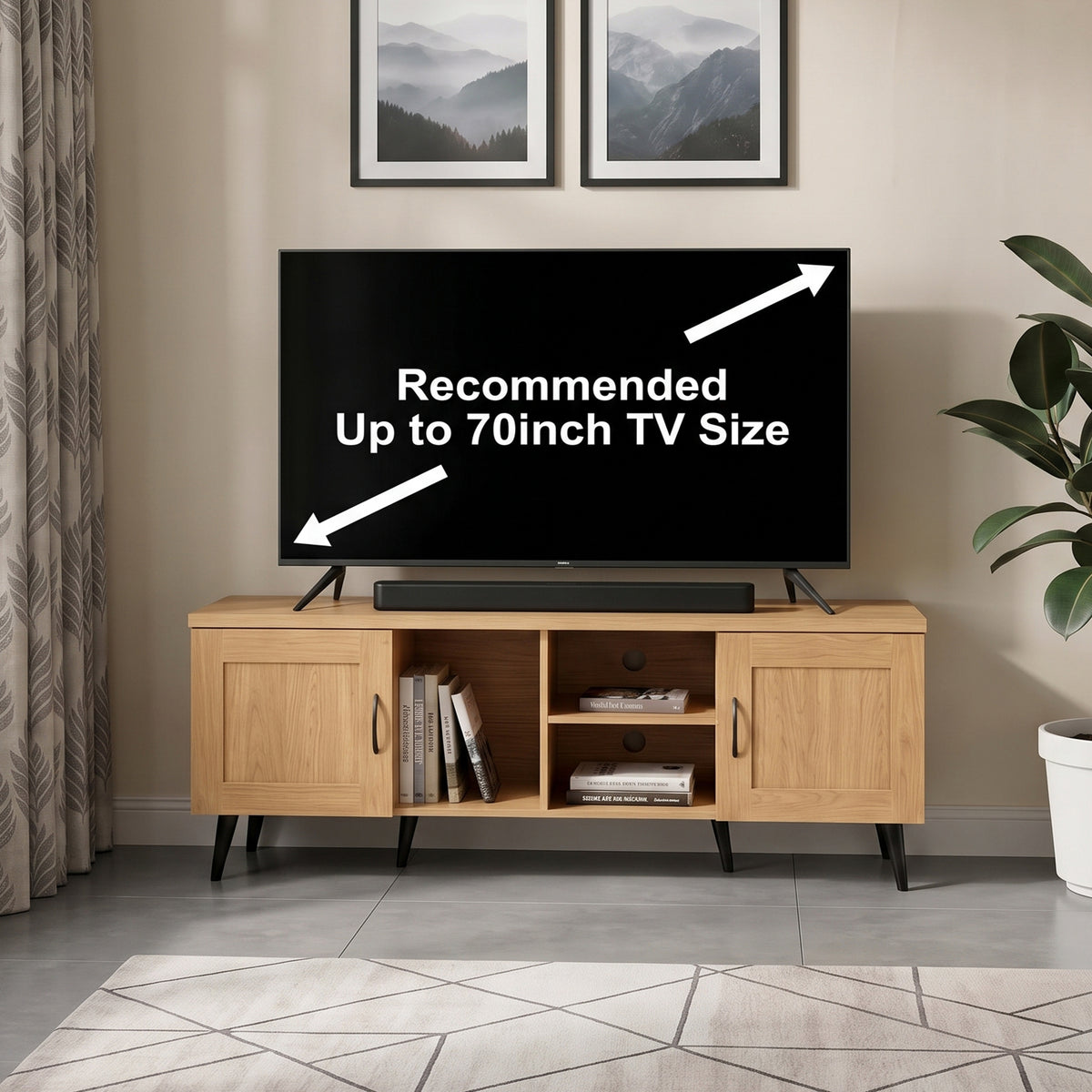 Stelle 160 cm TV Bench