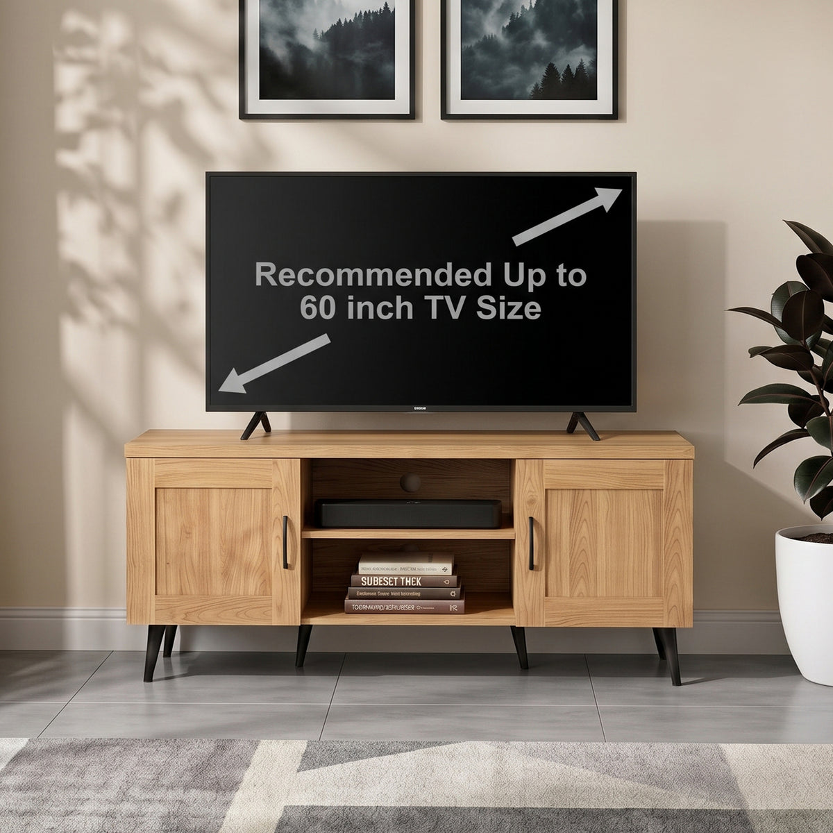 Stelle 140 cm TV Bench