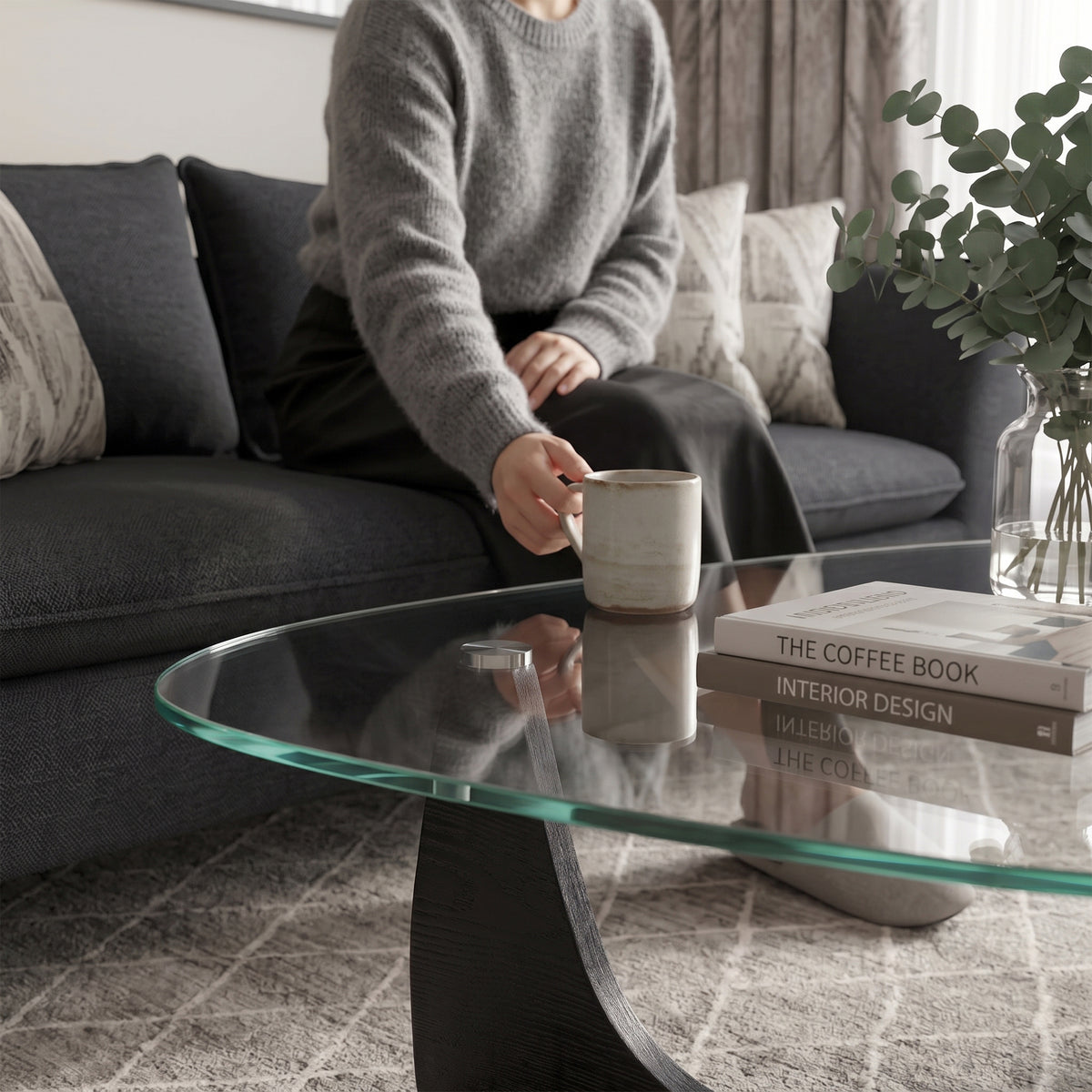 Dulce Glass Top Coffee Table