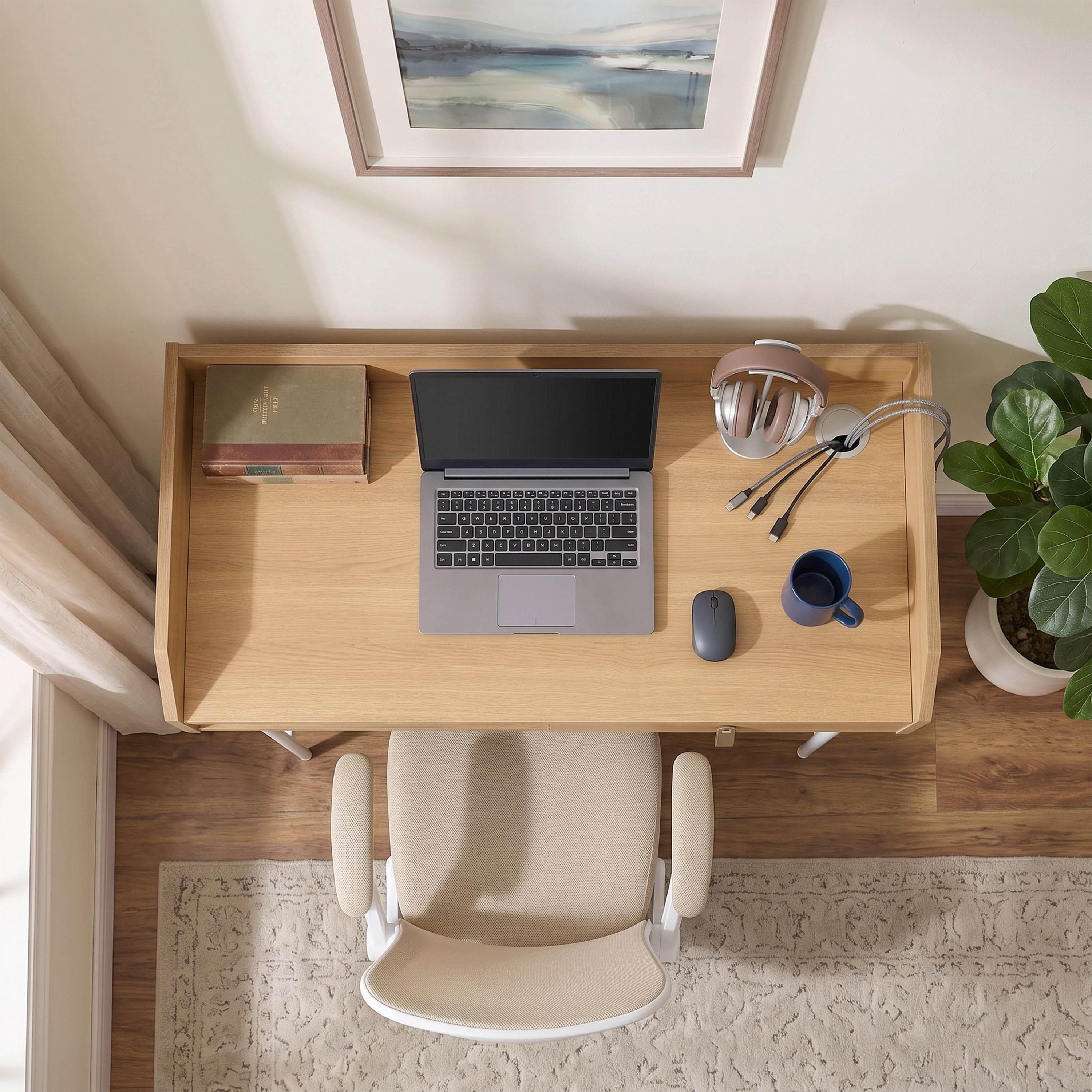 Raxel Office Desk with Storage