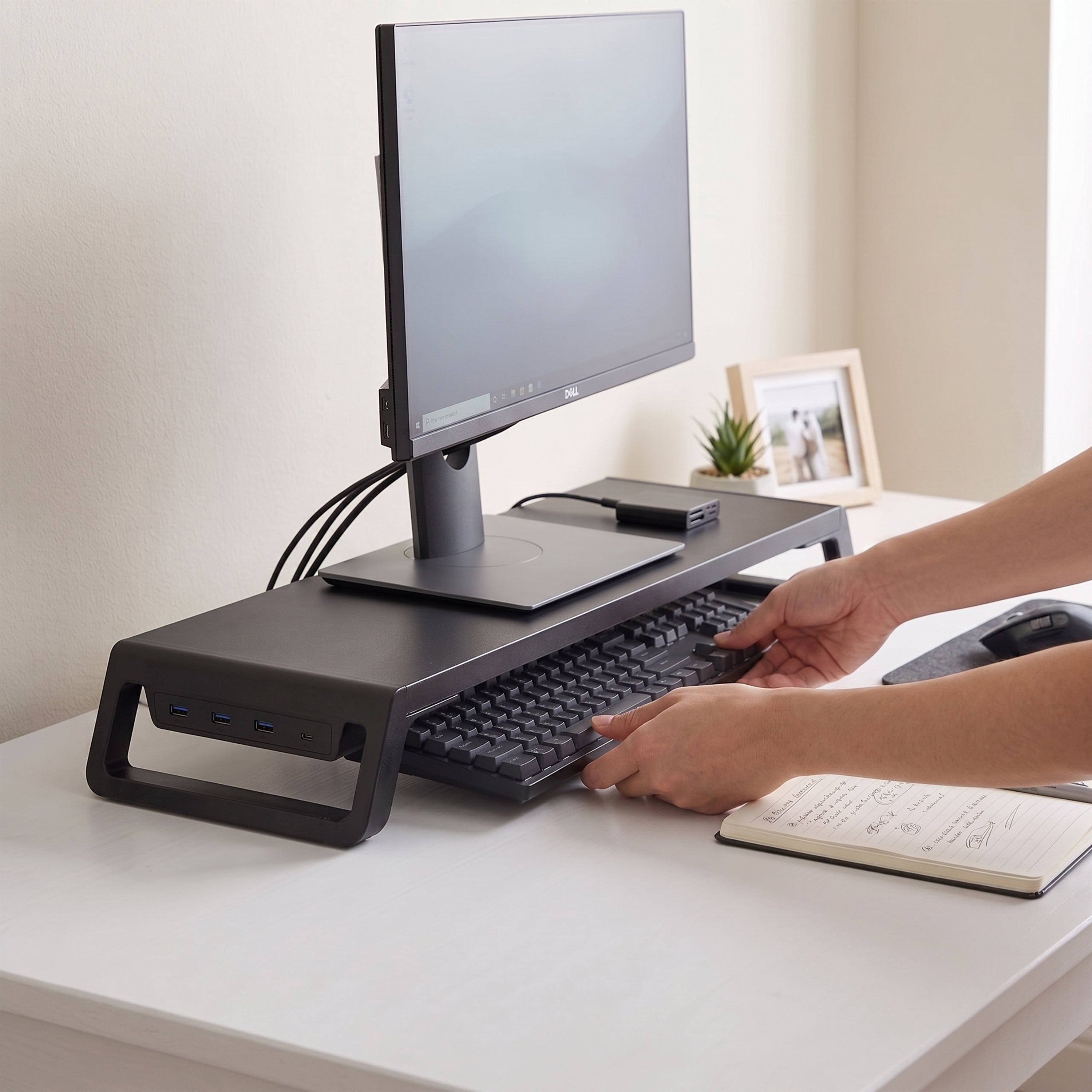 Cherette Monitor Stand with USB Port