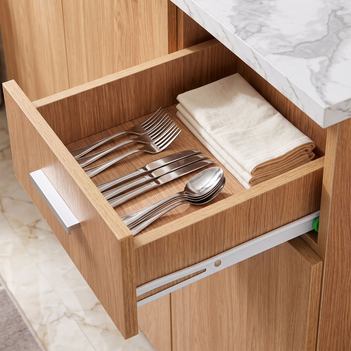 #color_Oak + White Marble