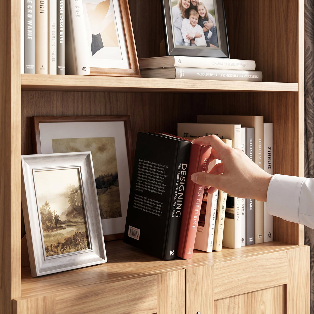 Stelle 2 Door Bookcase