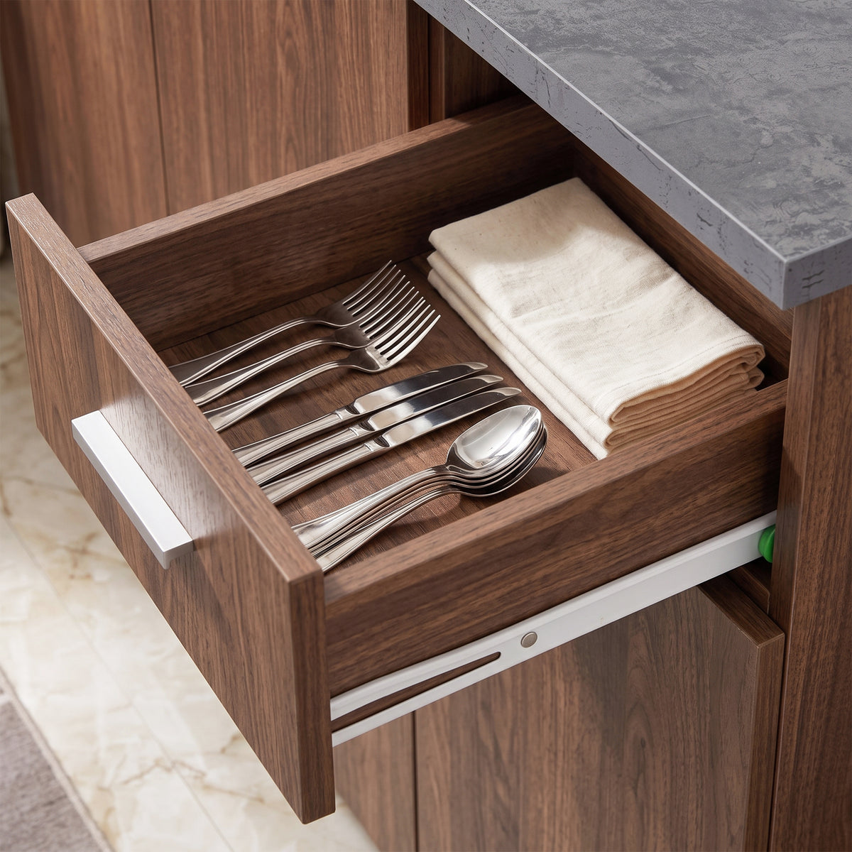 #color_Walnut + Grey Marble
