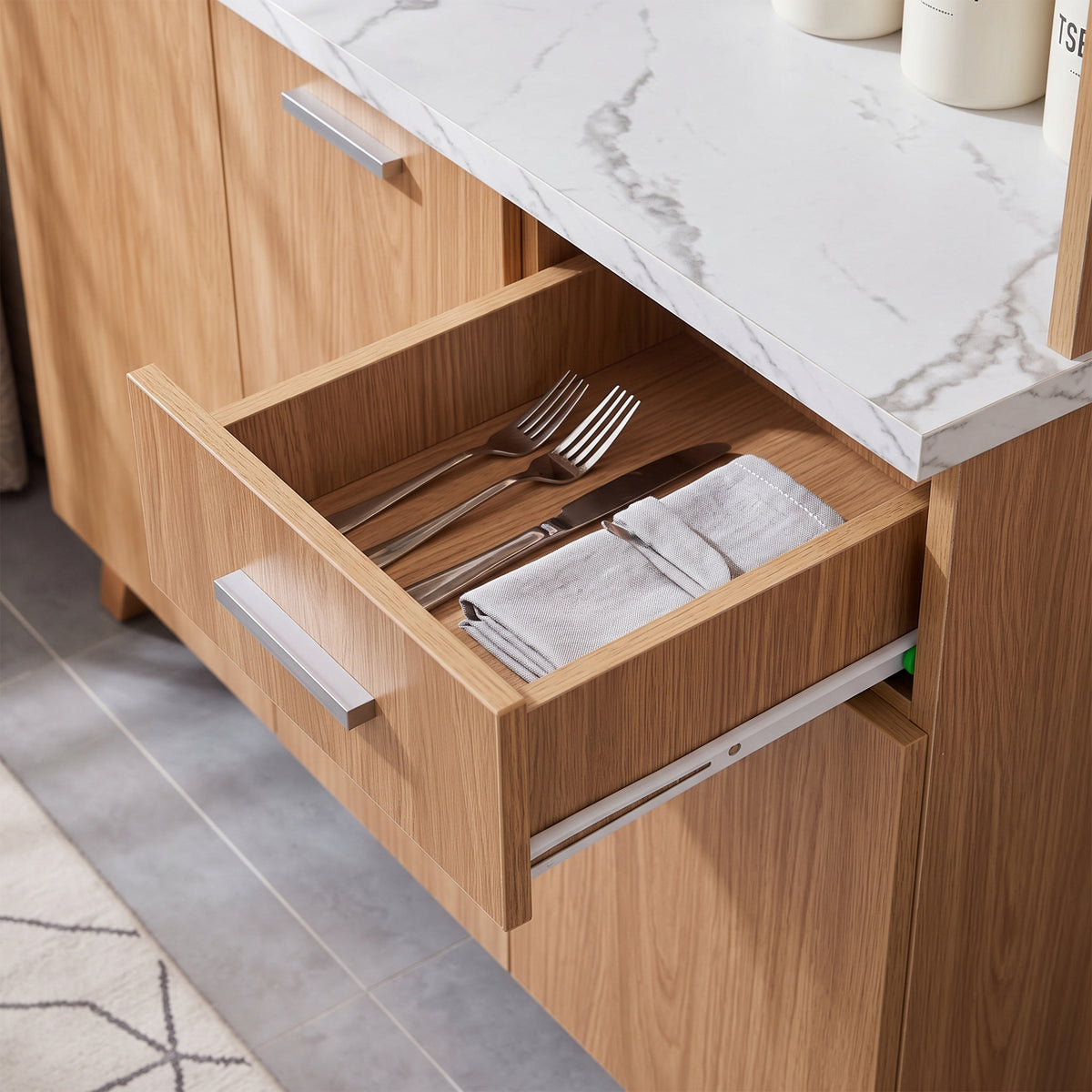 #color_Oak + White Marble