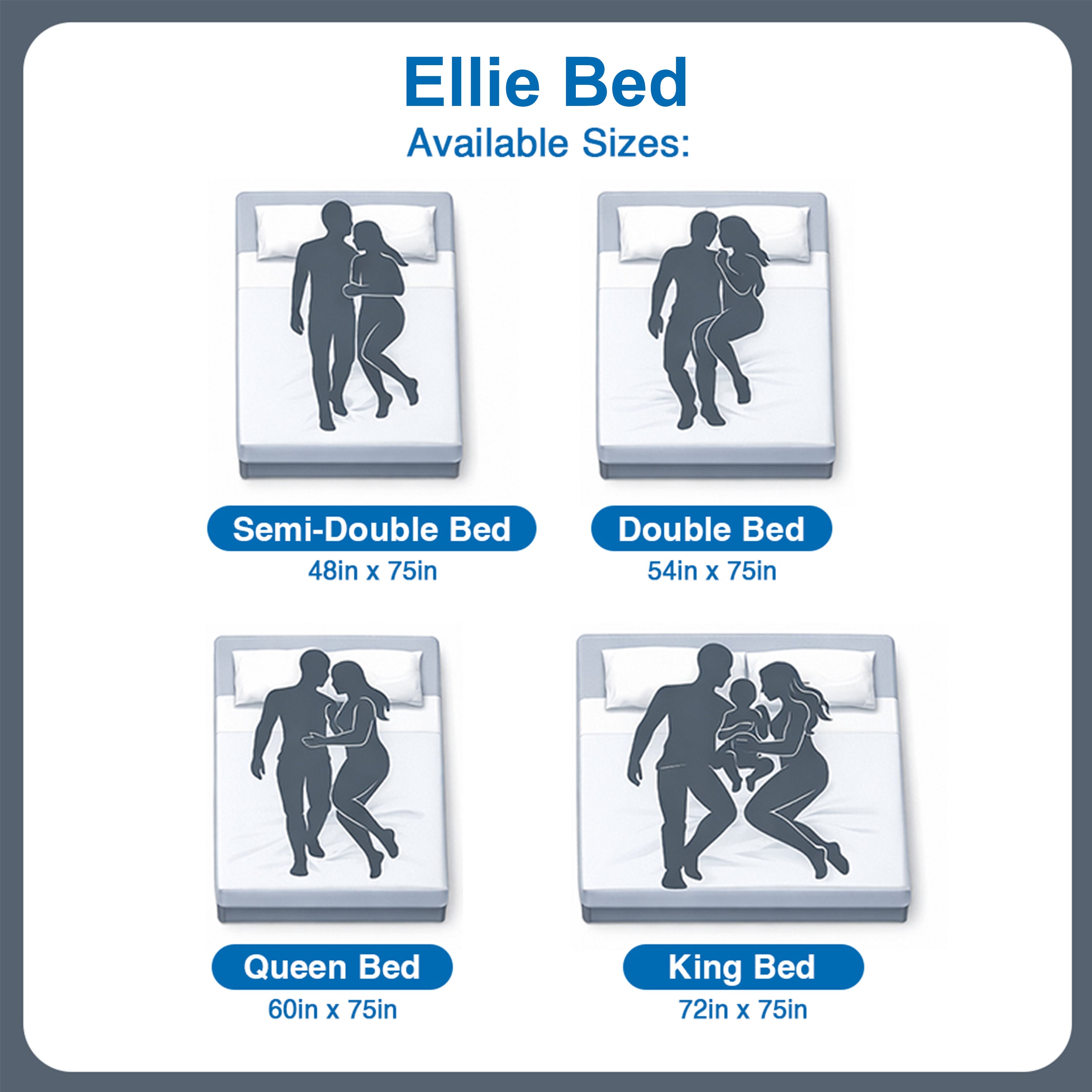 #size_Queen Bed 60x75