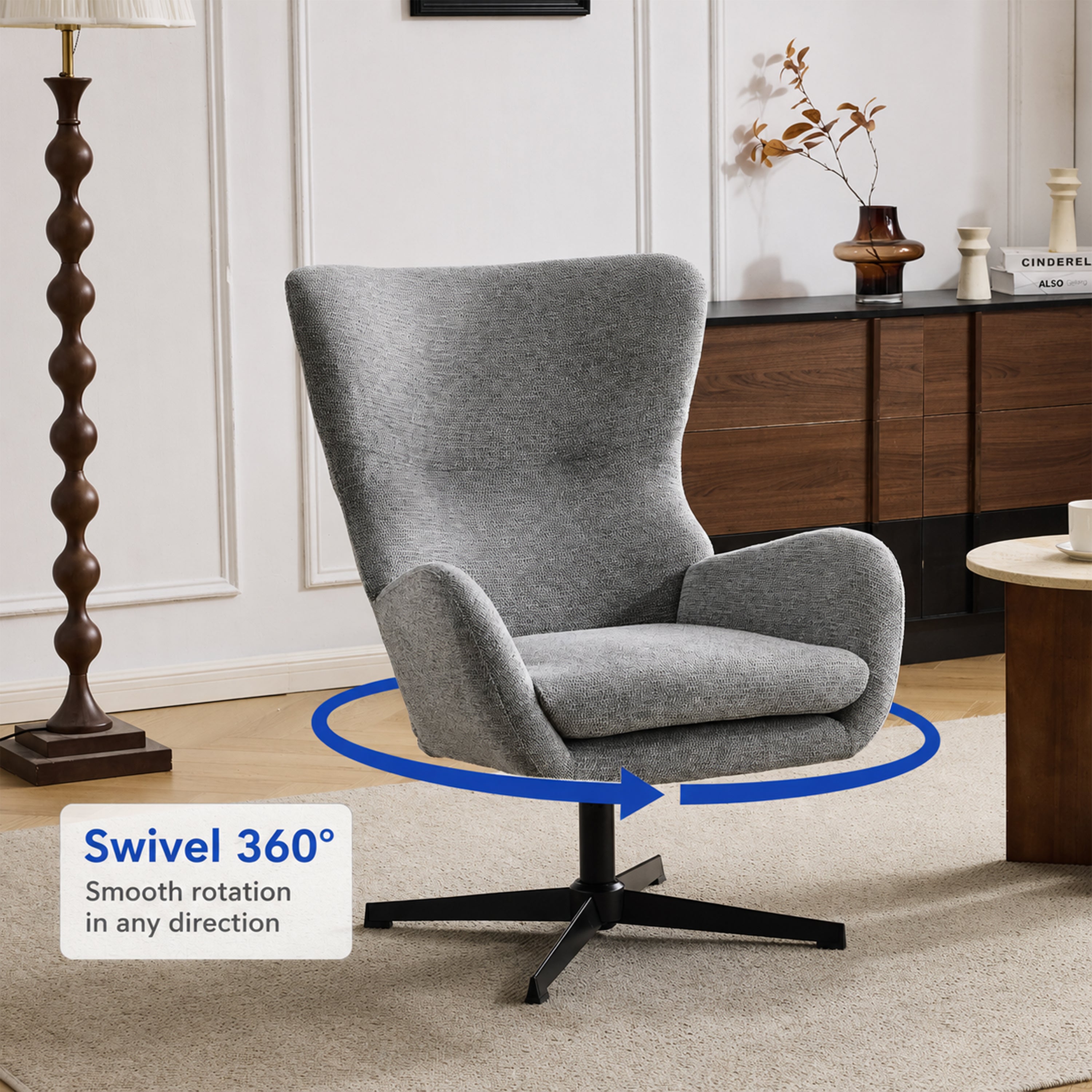 Ruby Swivel Accent Chair