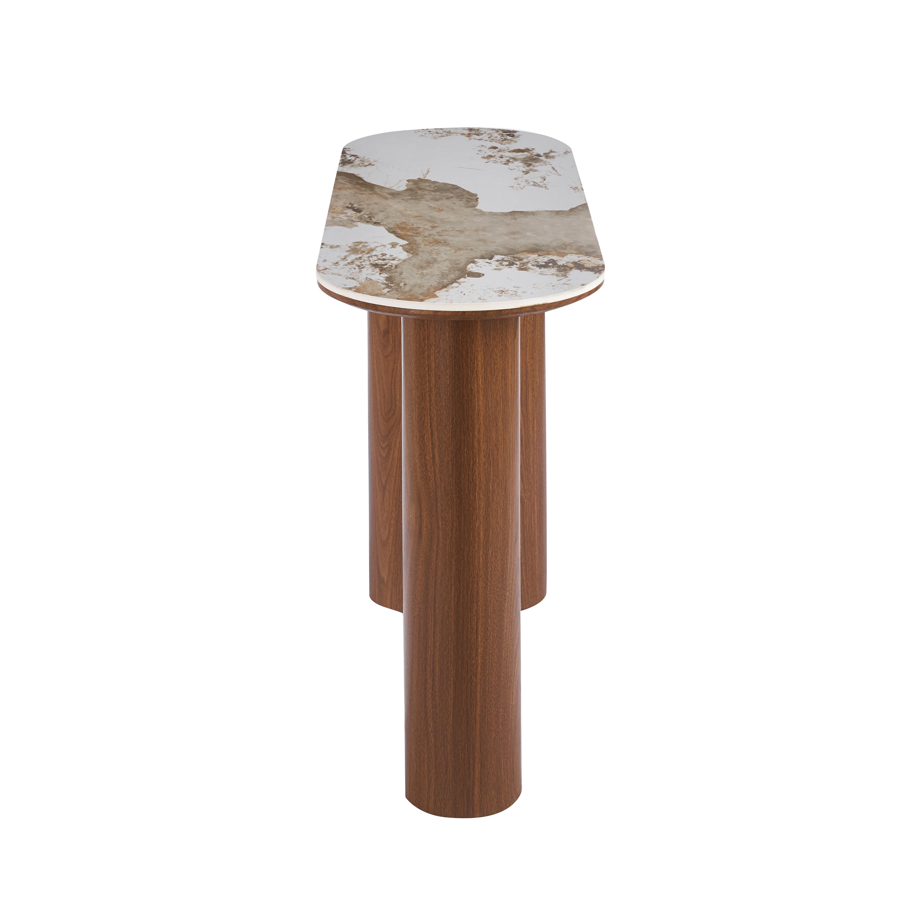 Amira Oval Console Table