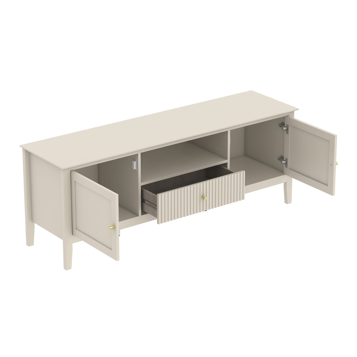 Prince Fluted 150 cm TV Cabinet