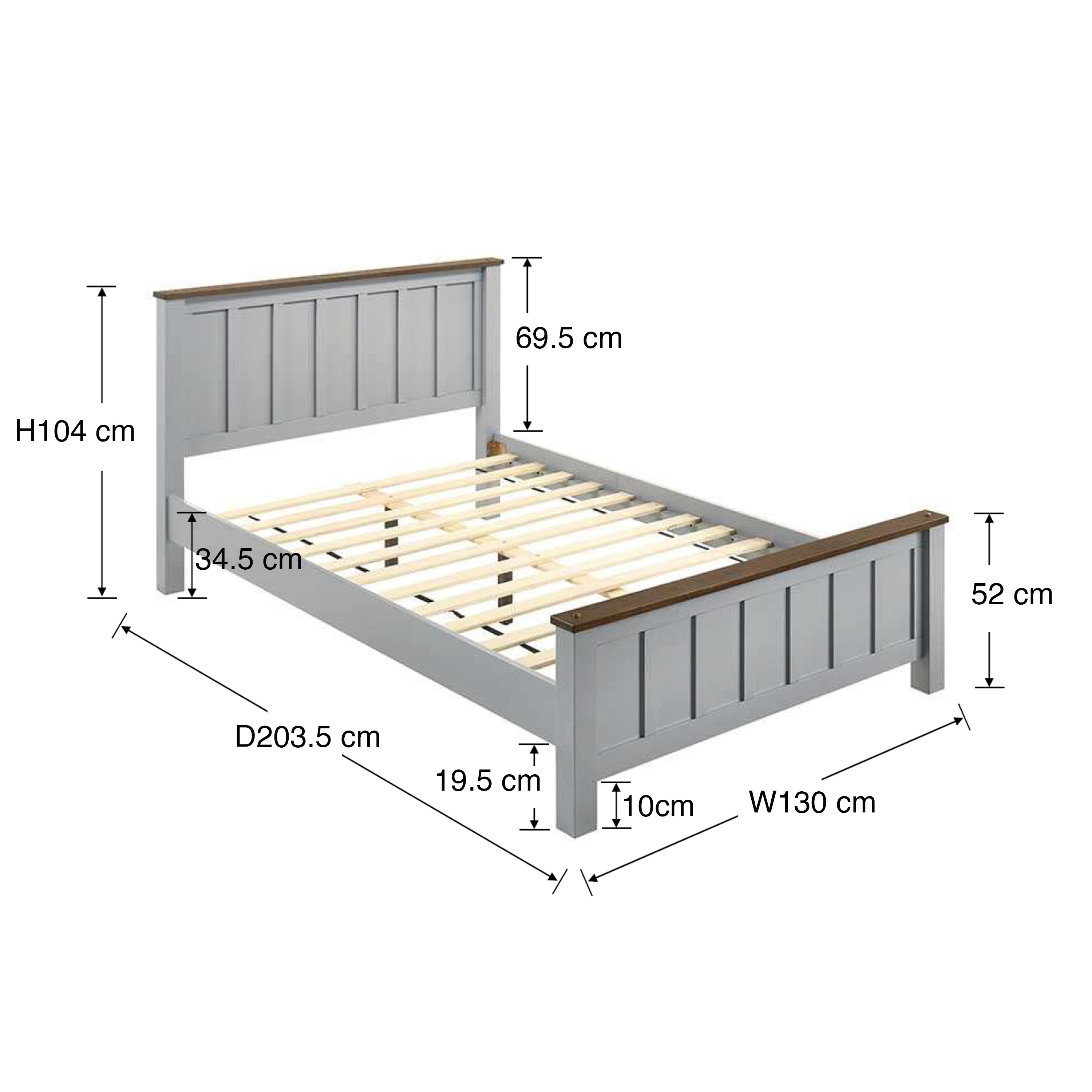 #Size_Semi-Double Bed 48x75 inches