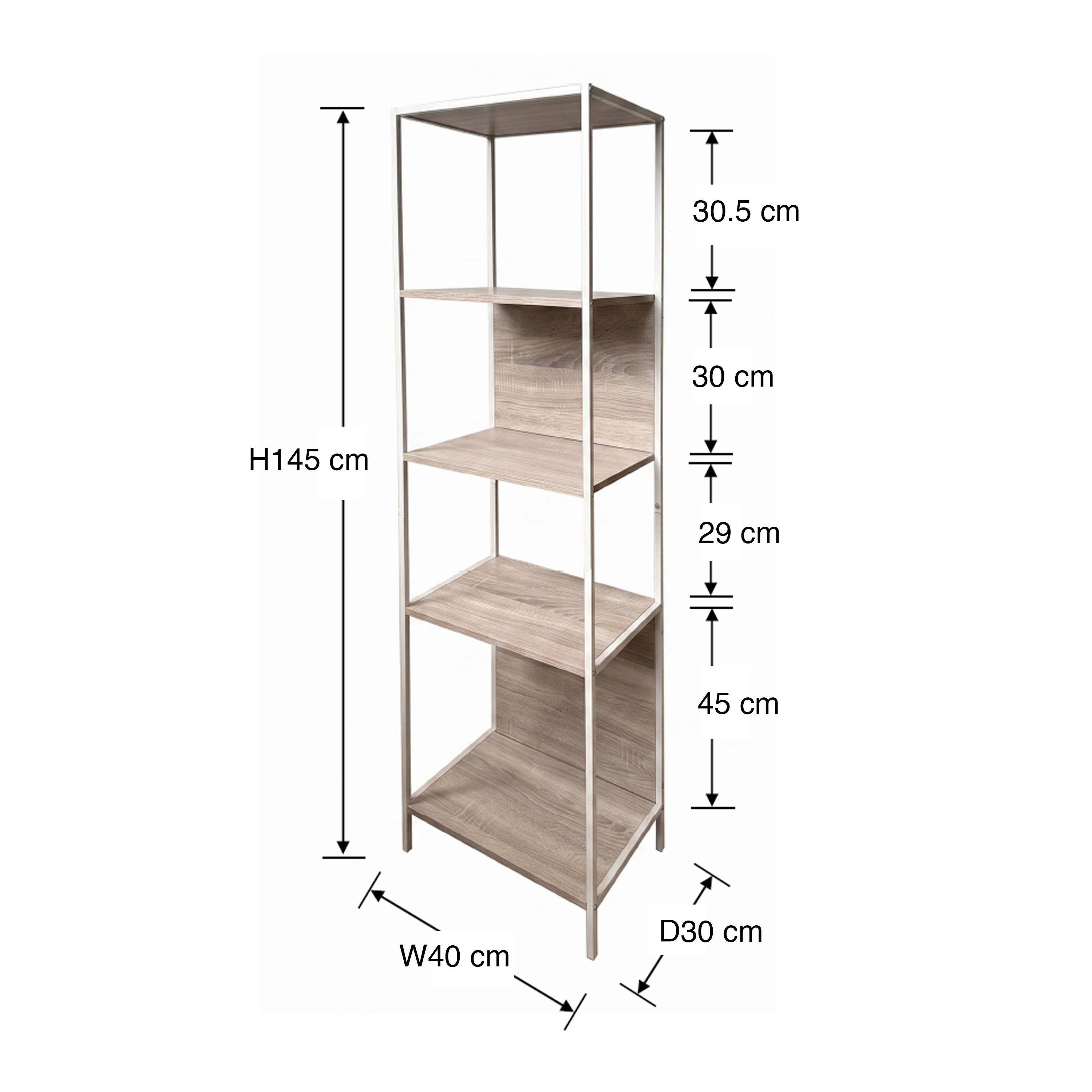 Alazne 4 Tier Bookshelf