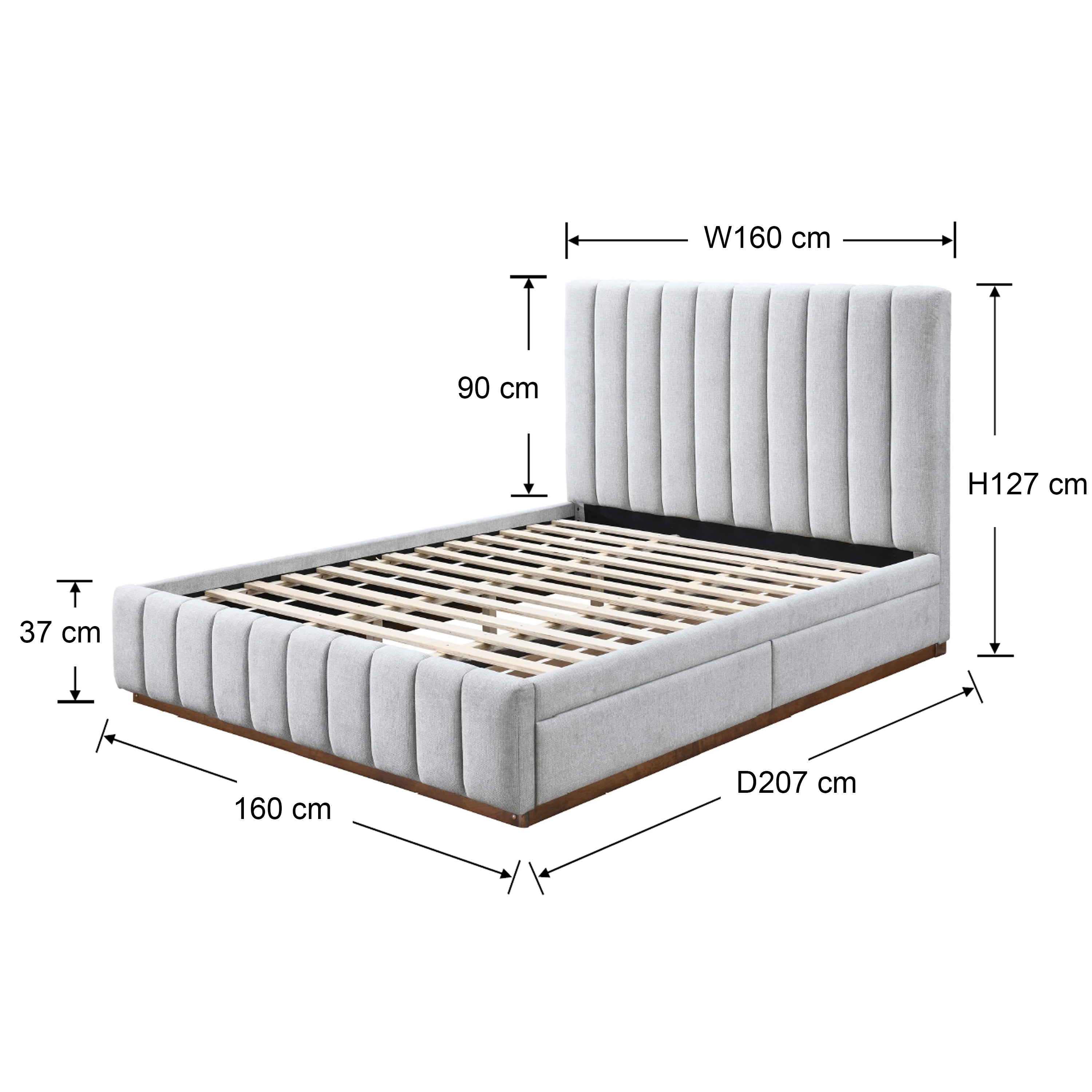 #size_Queen Bed 60x75