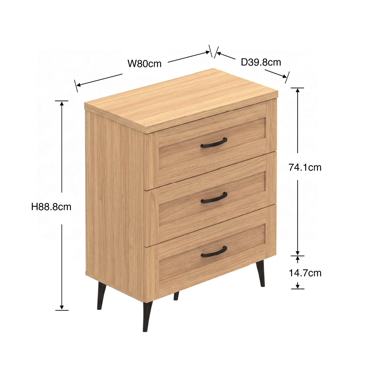 Stelle 3 Chest of Drawers