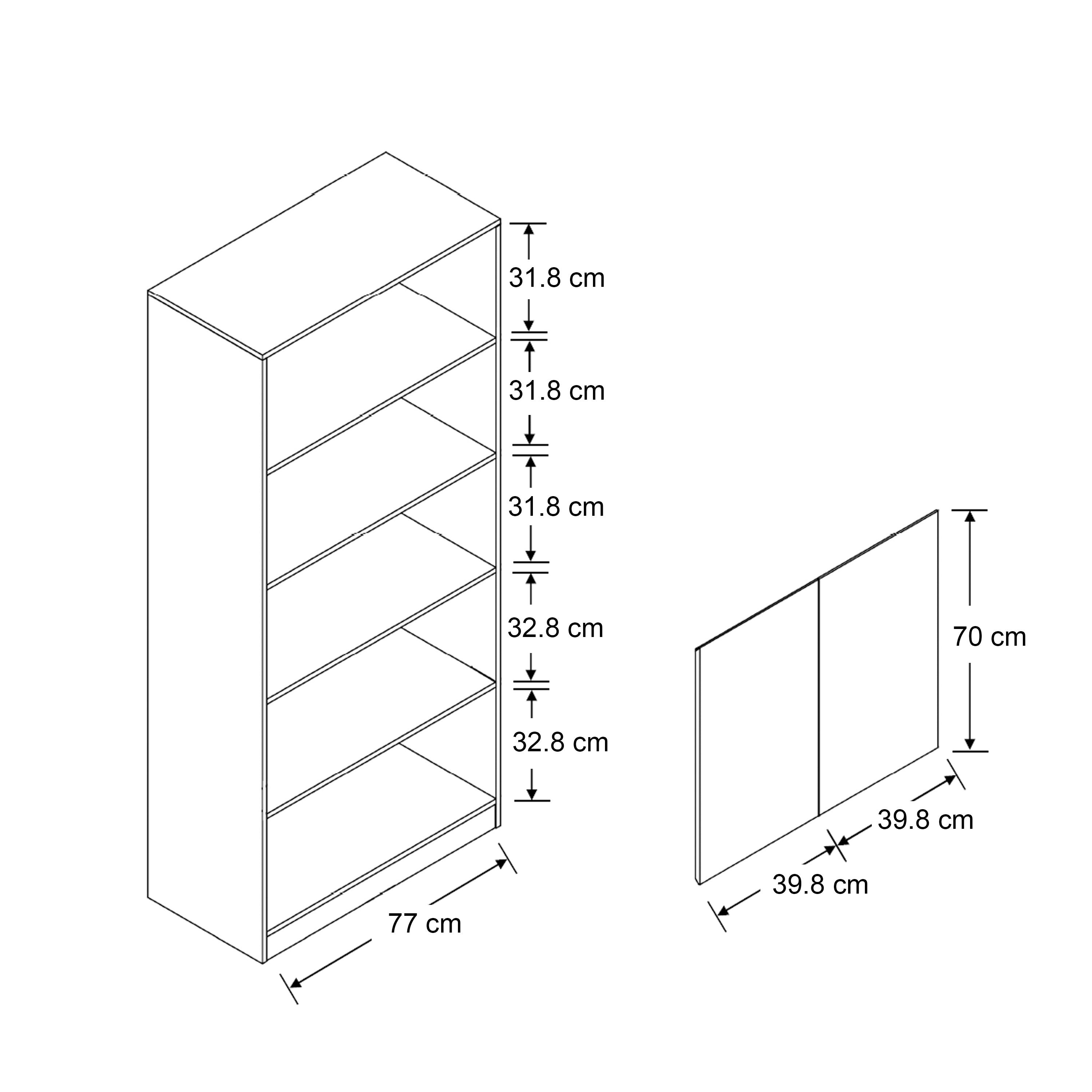 Randall 80cm 2 Door High Cabinet