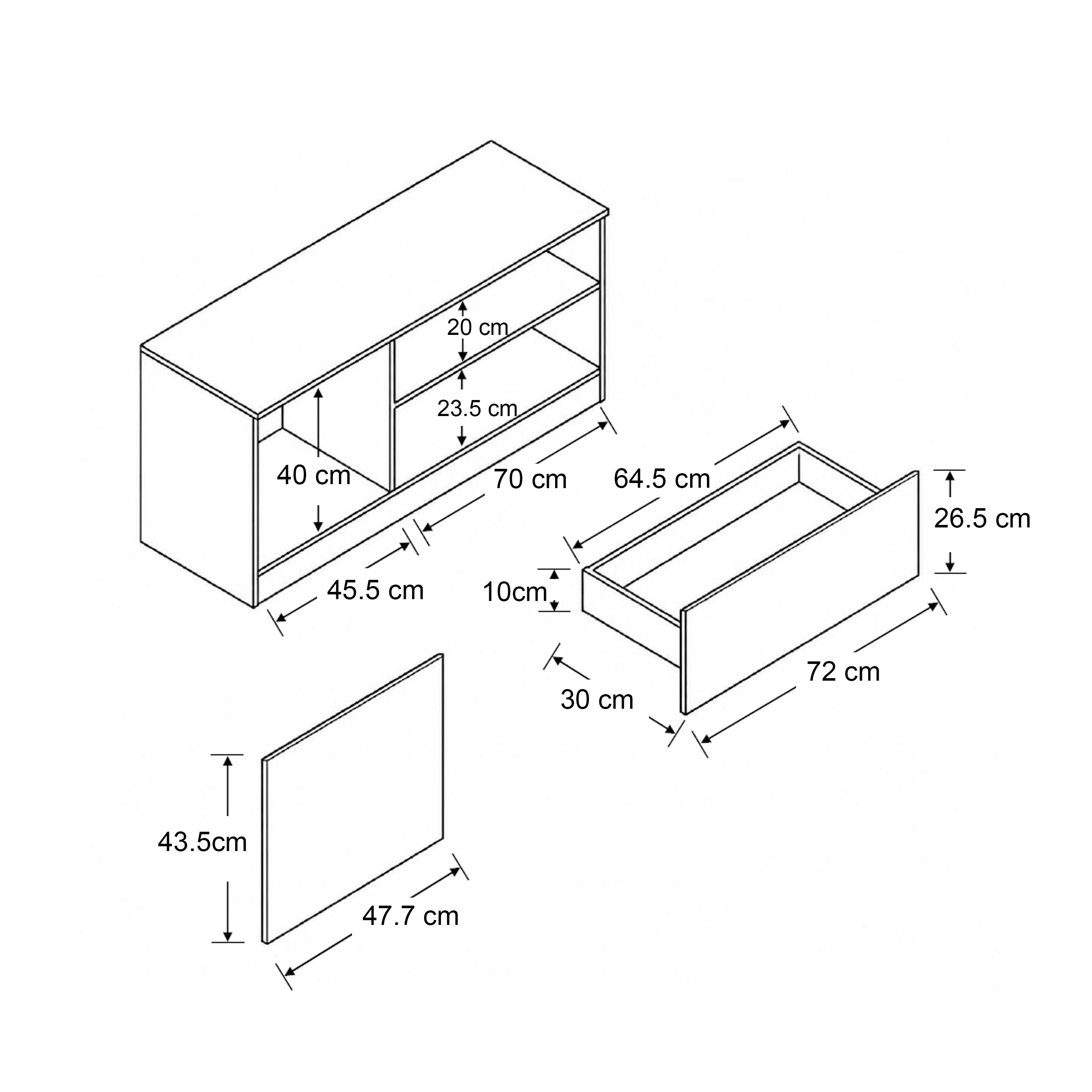 Randall 120cm TV Cabinet