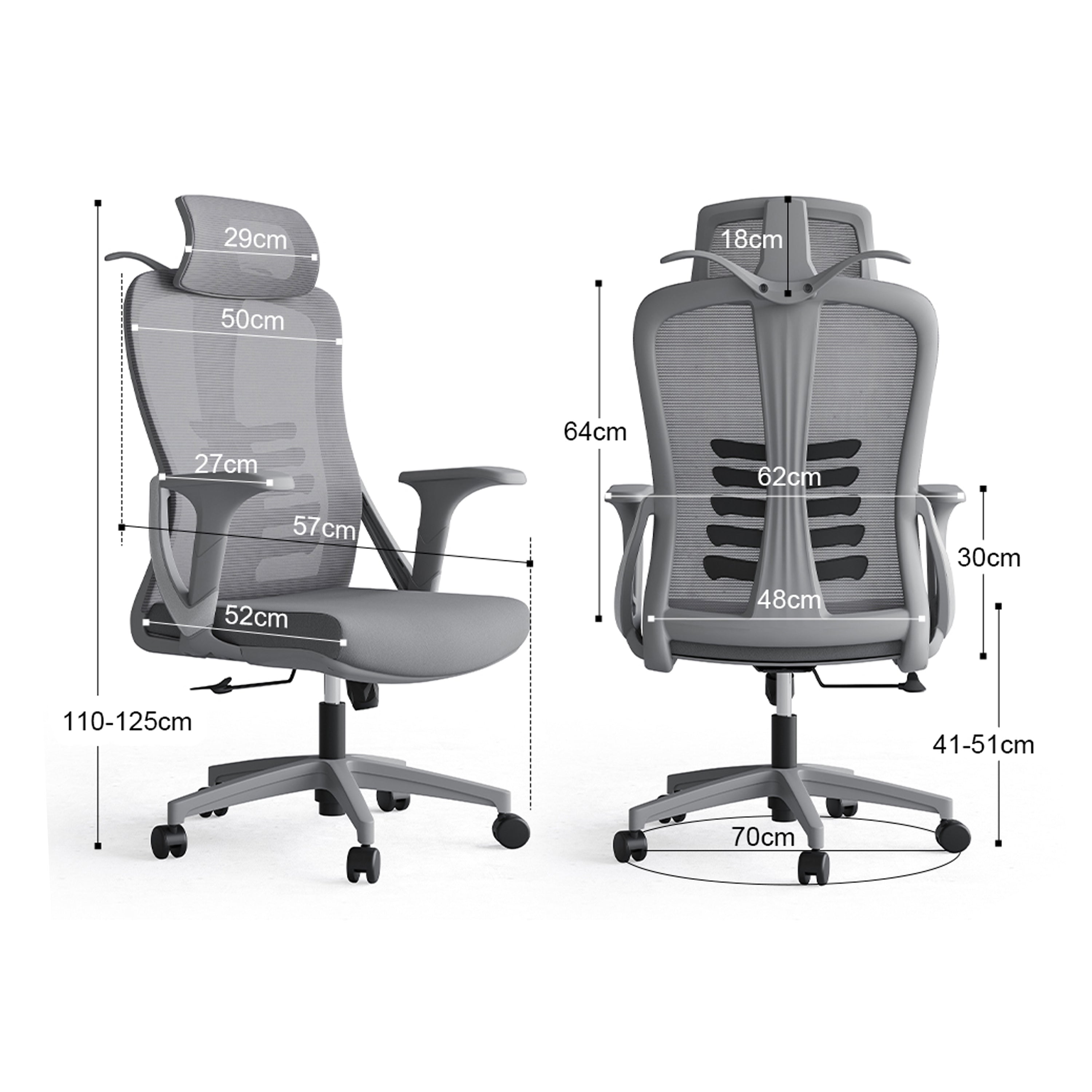Delany High Back Office Chair