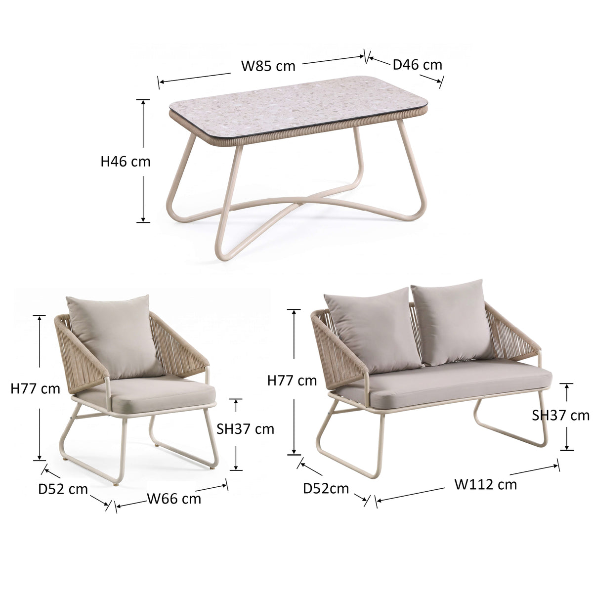 Ymer Outdoor Sofa Set
