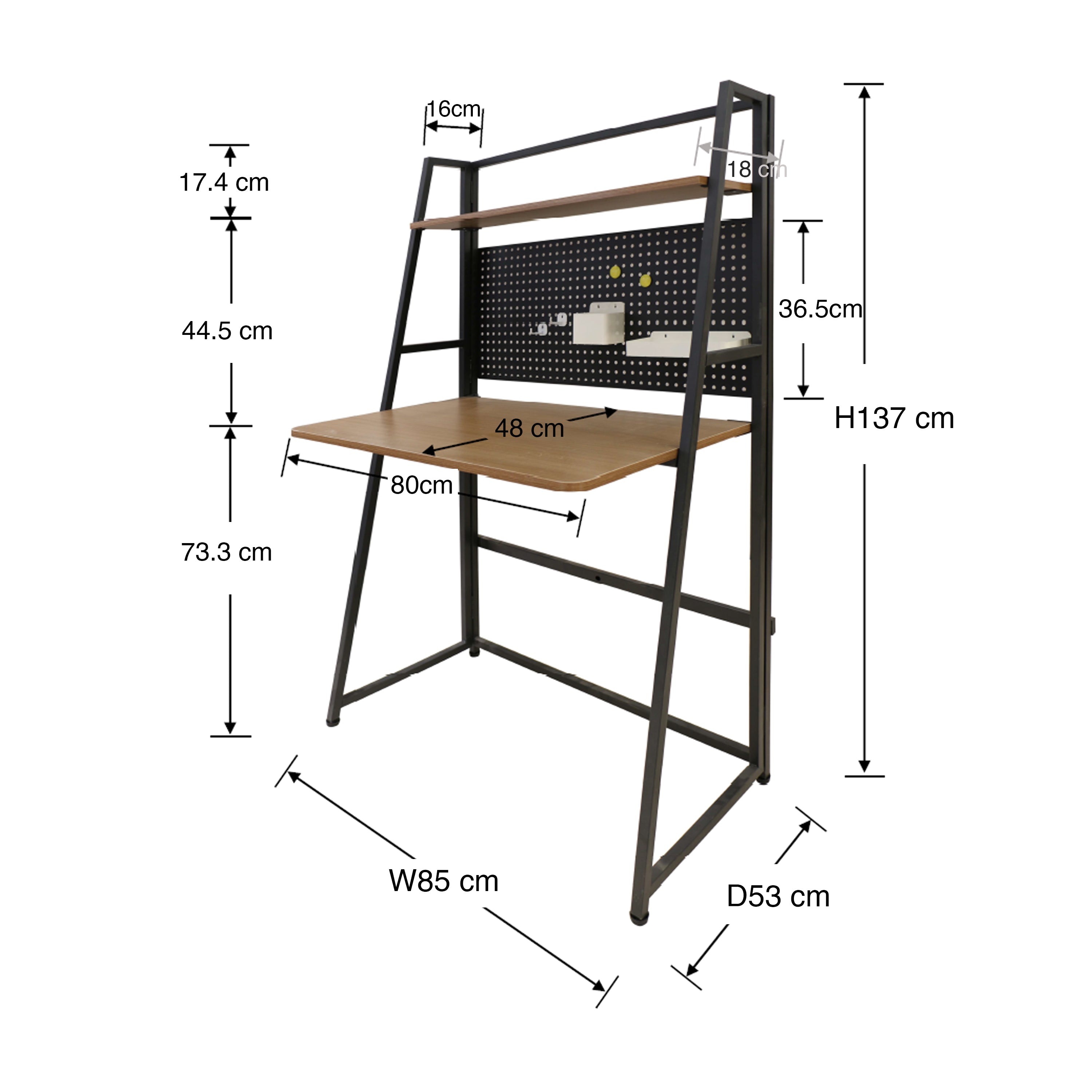 Tessa Foldable Student Desk