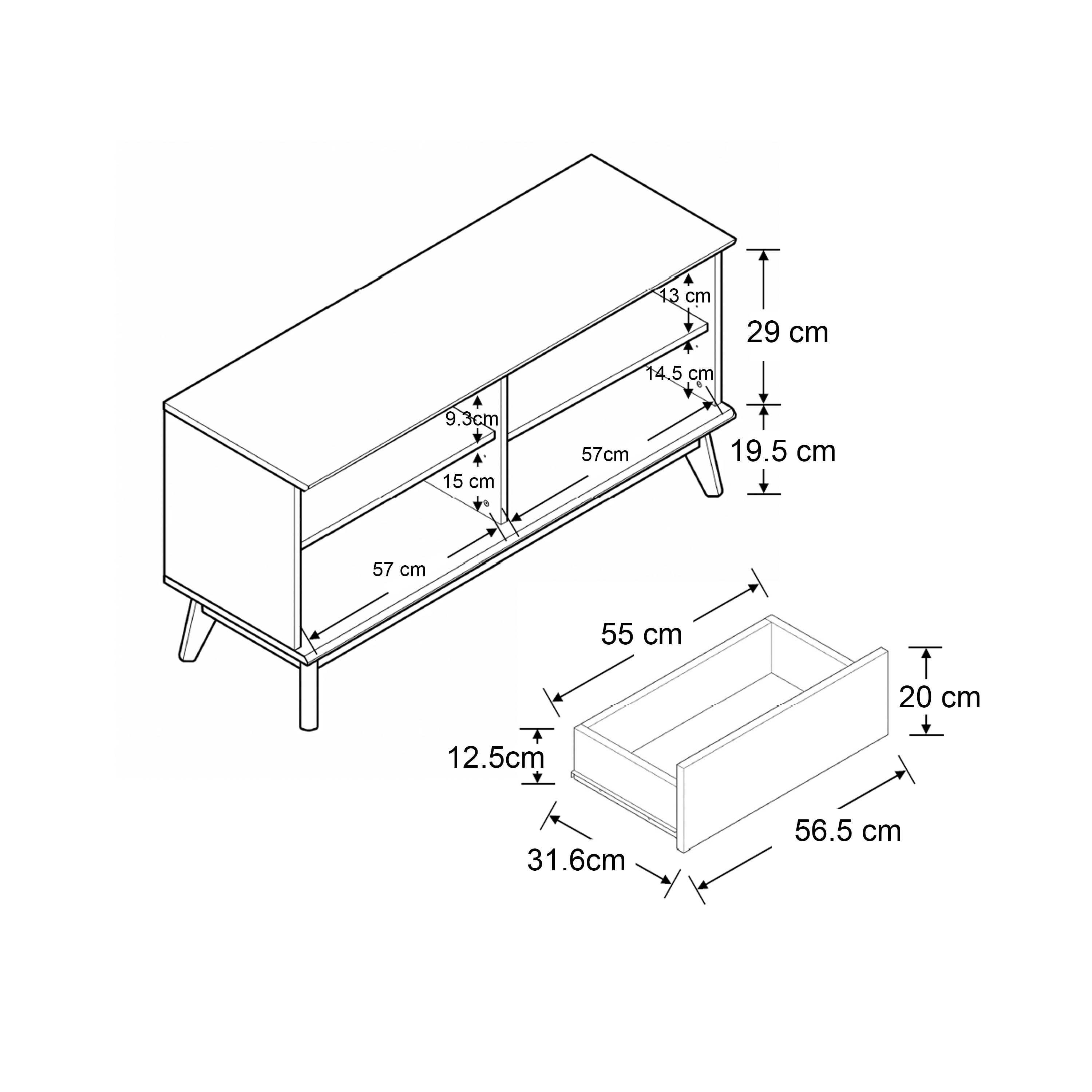 Haru 120 cm TV Cabinet
