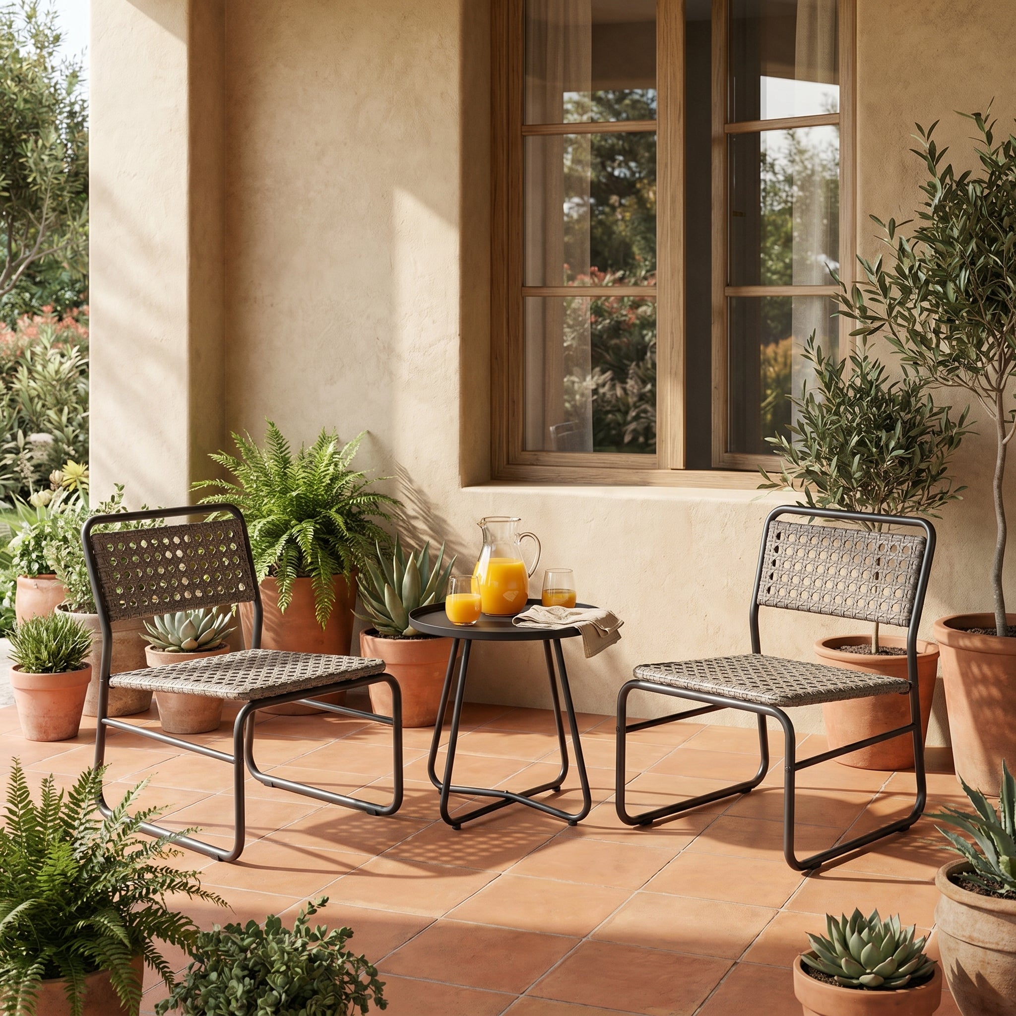 Narcicuss 2+1 Wicker Sofa Set