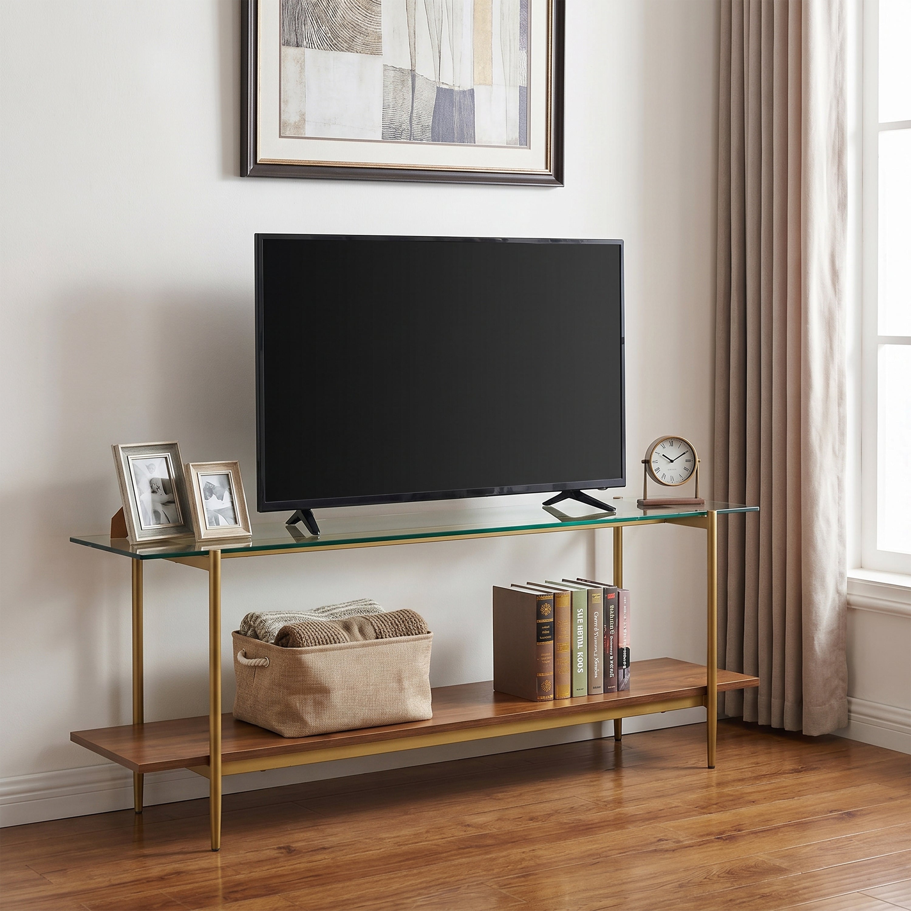 Bexley Glass Top TV Stand