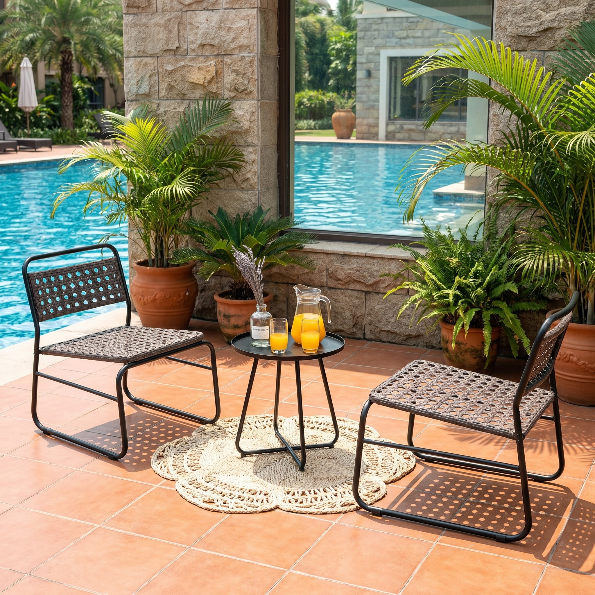 Narcicuss 2+1 Wicker Sofa Set