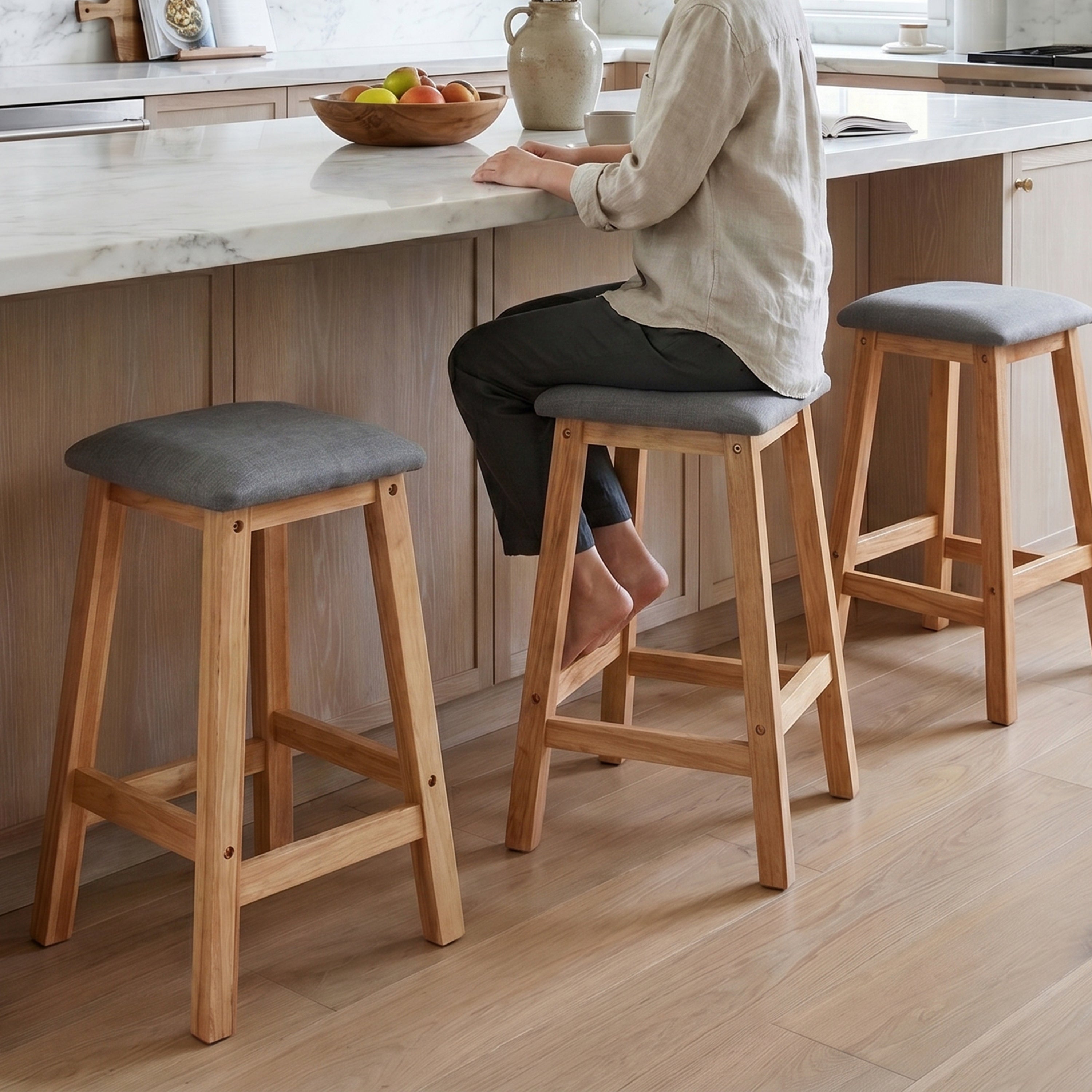 Jeon Square Bar Stool