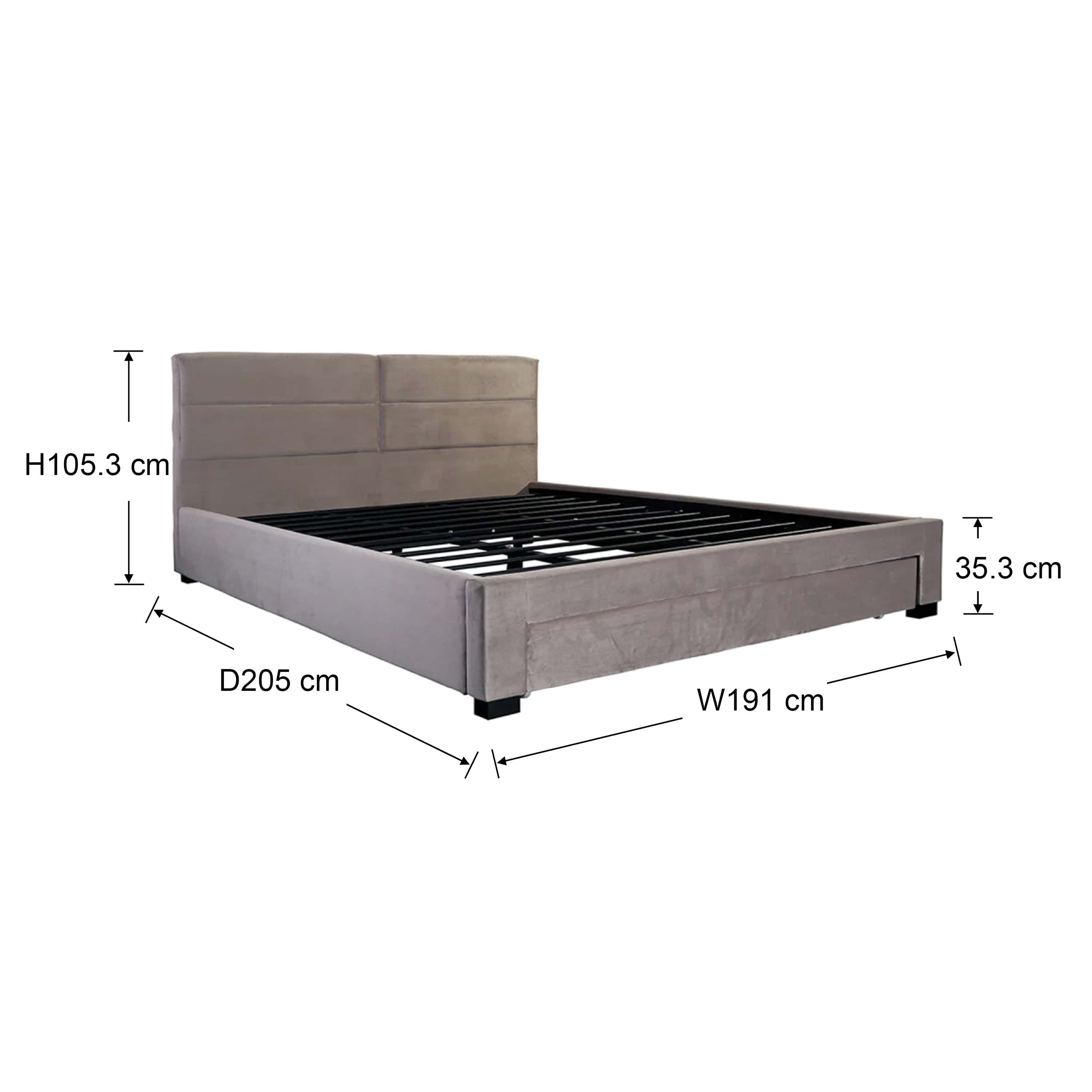 #size_King Bed 72x75