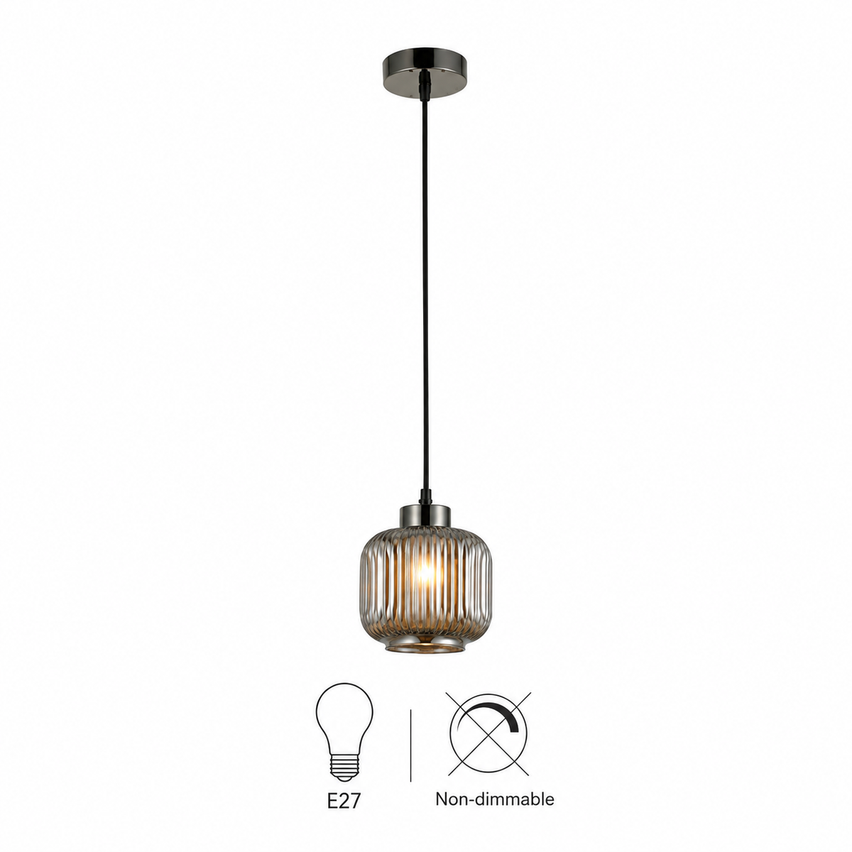 Garrin Glass Pendant Light - 15cm