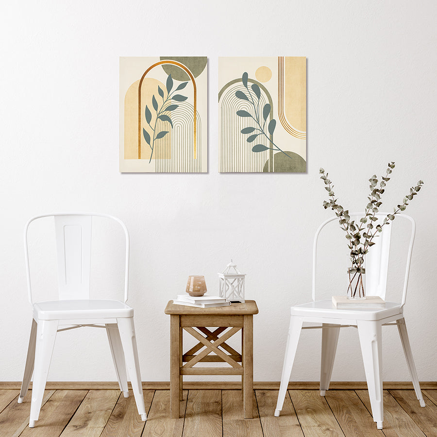 Umair Set of 2 Canvas Wall Art 30x40 cm