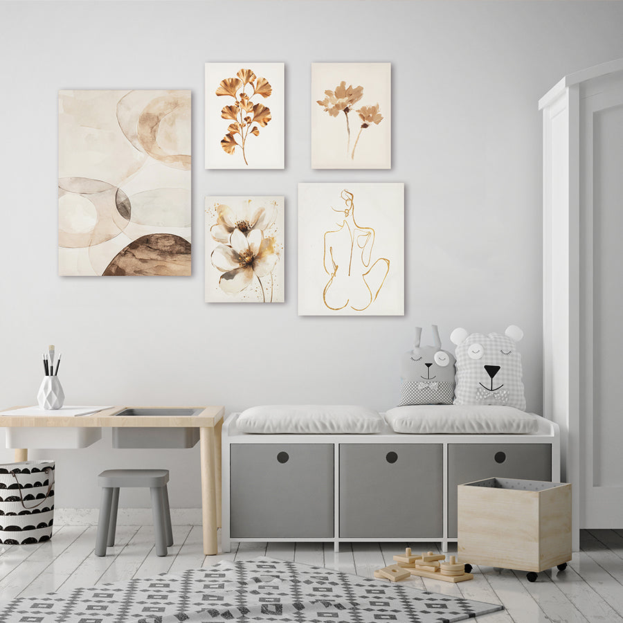 Ulka Set of 5 Canvas Wall Art