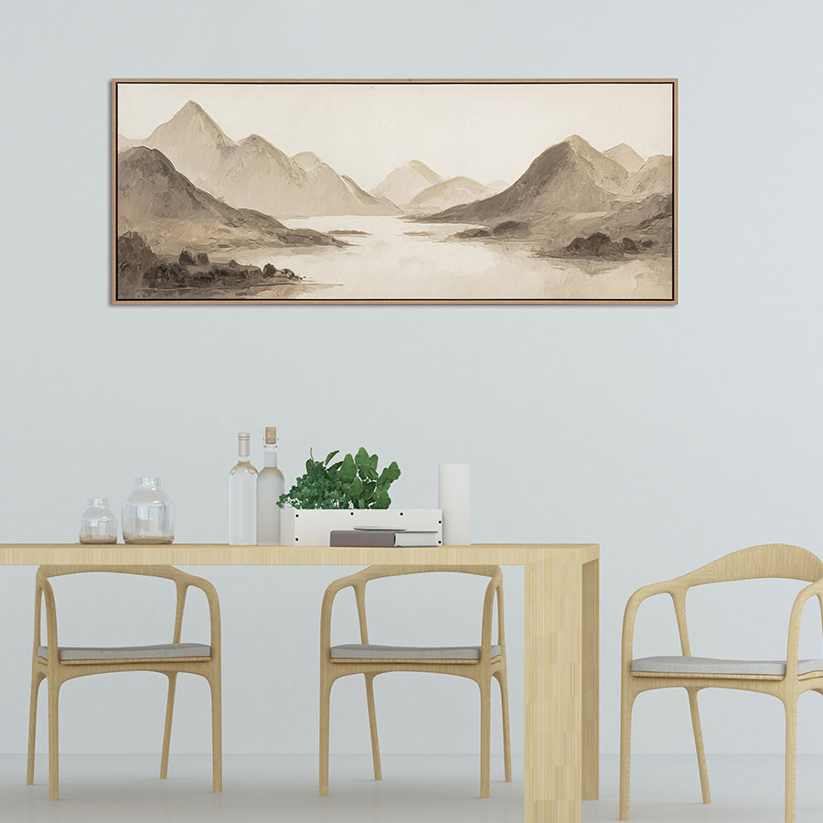 Wilke Canvas Wall Art with PS Frame 50x125 cm