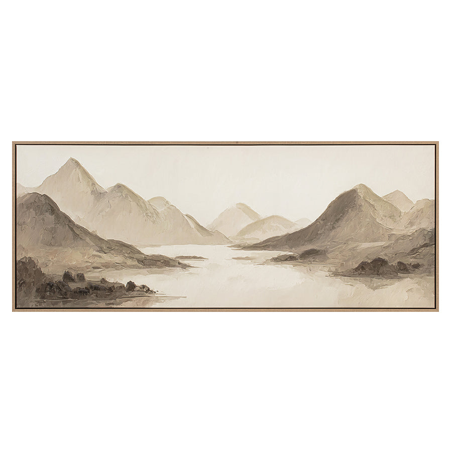 Wilke Canvas Wall Art with PS Frame 50x125 cm