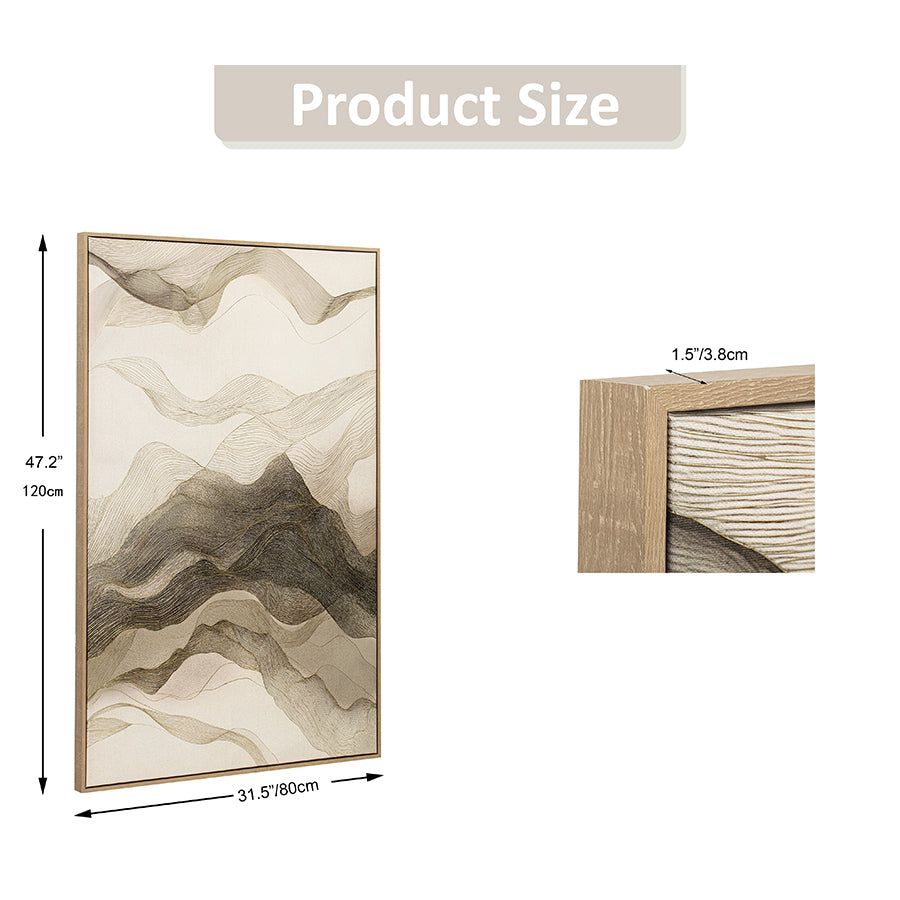 Widda Canvas Wall Art with PS Frame 80x120 cm