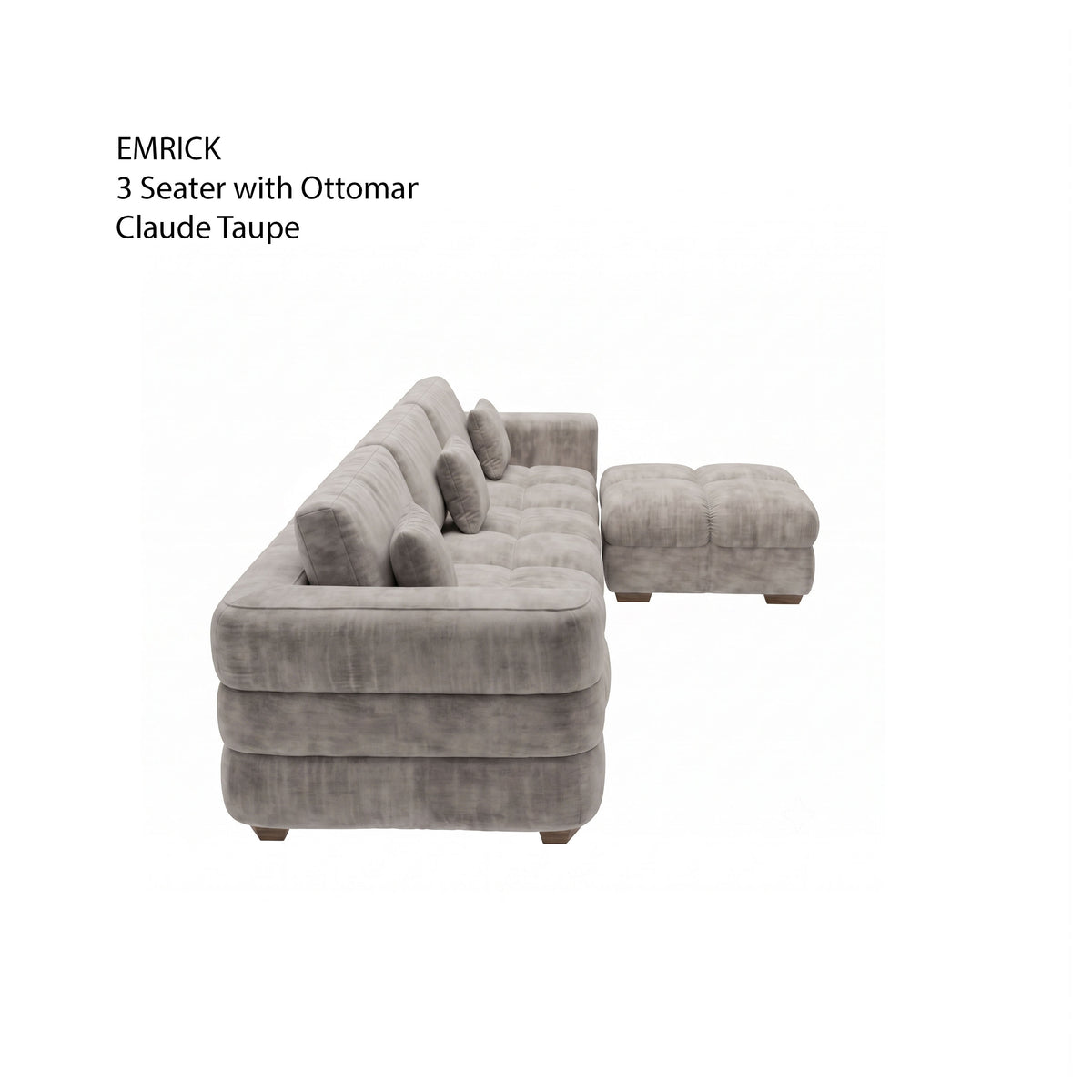 Emrick 3 Seater with Ottoman