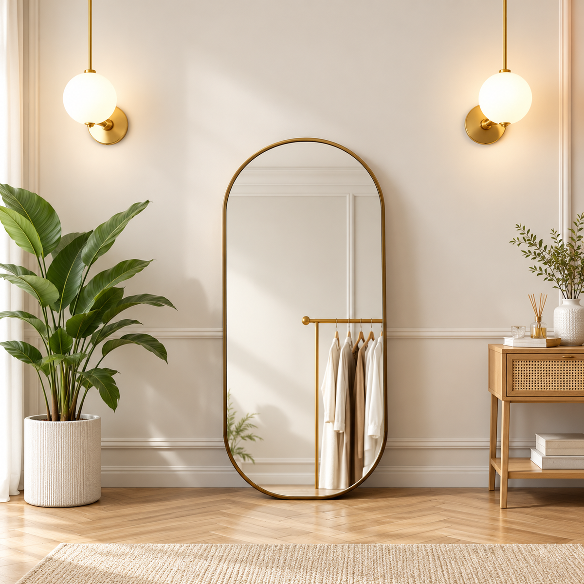 Janke Gold Pill Wall Mirror