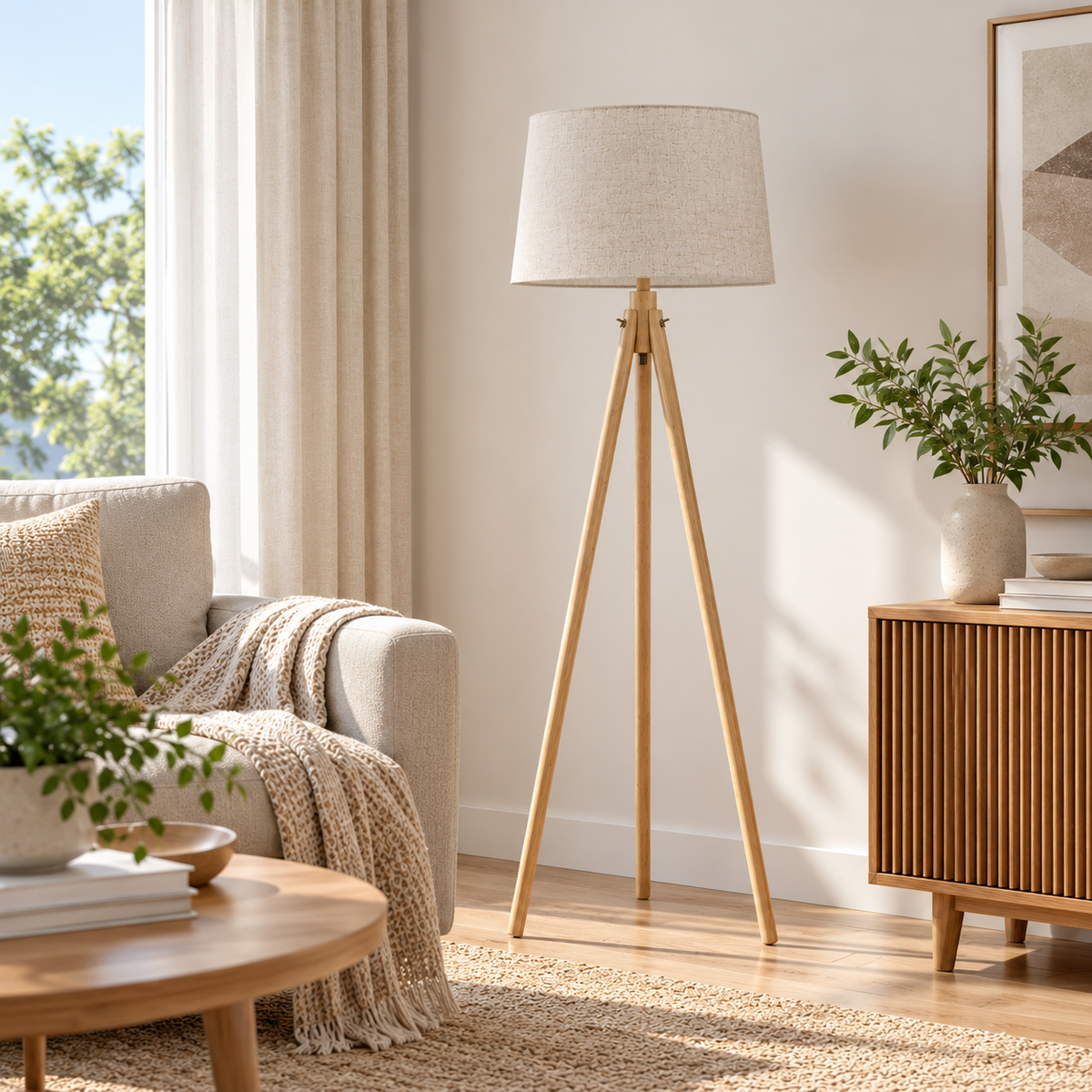 Trofim Floor Tripod Lamp