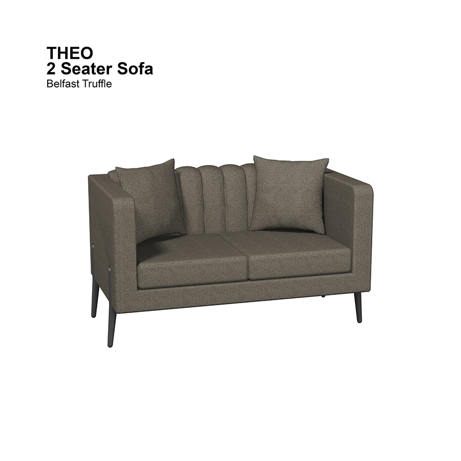 MORE THEO OPTIONS Theo 2 Seater Sofa Theo 2 Seater Sofa Fabric Belfast Truffle Mandaue Foam