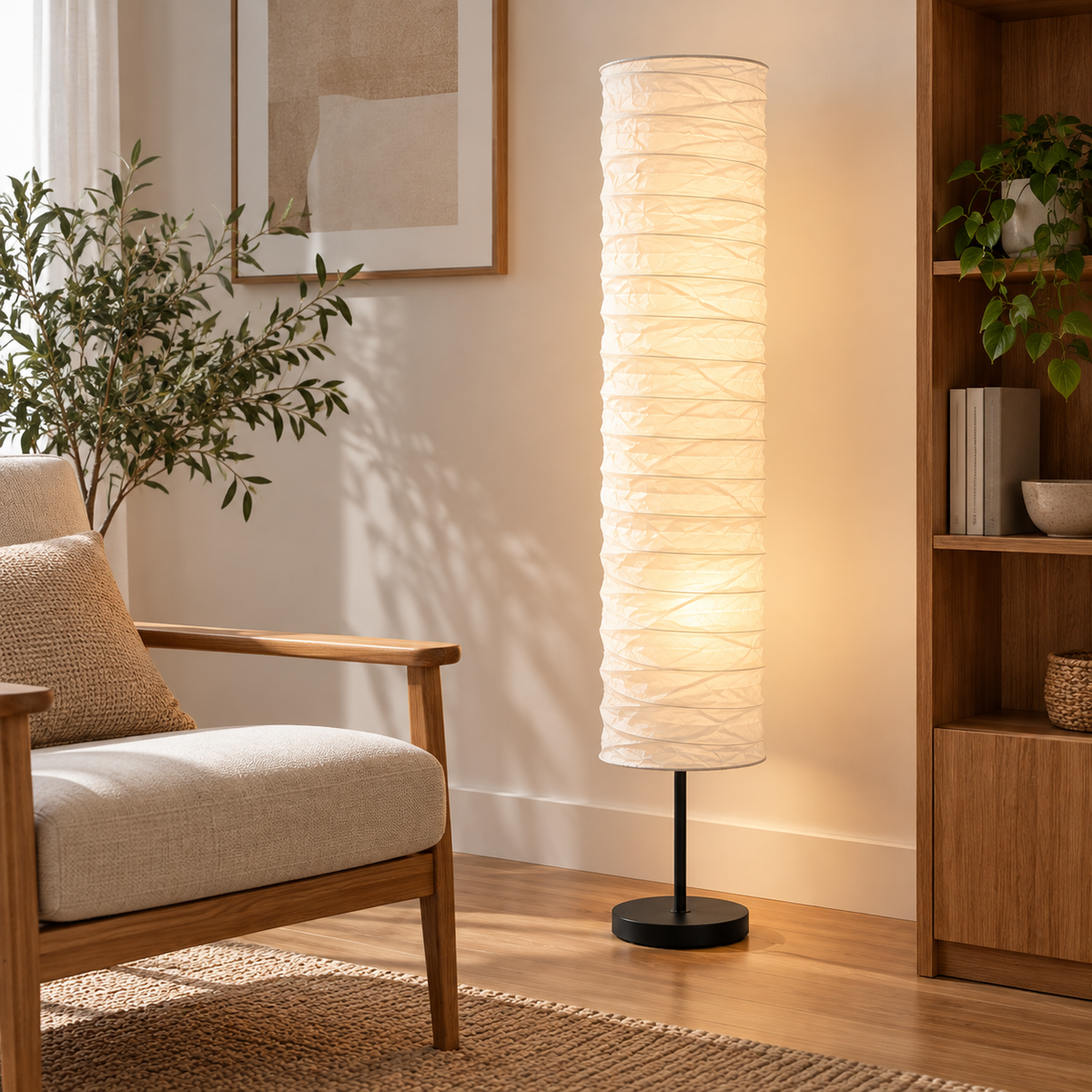 Baran Paper Floor Lamp Shade