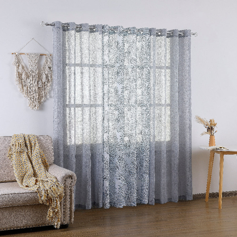 Bodil Plain & Print Set Of 3 Curtains