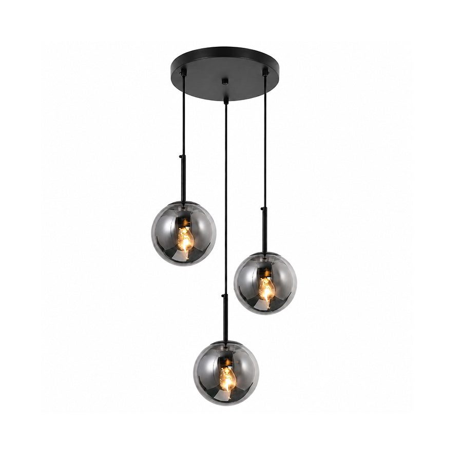 Giora Black Modern Light Fixtures - 3 Shades