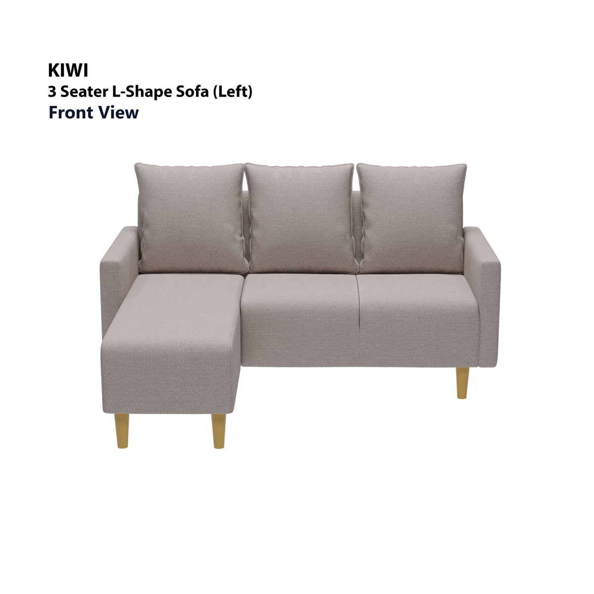 Kiwi 3 Seater L-Shape (Left Facing) Sofa