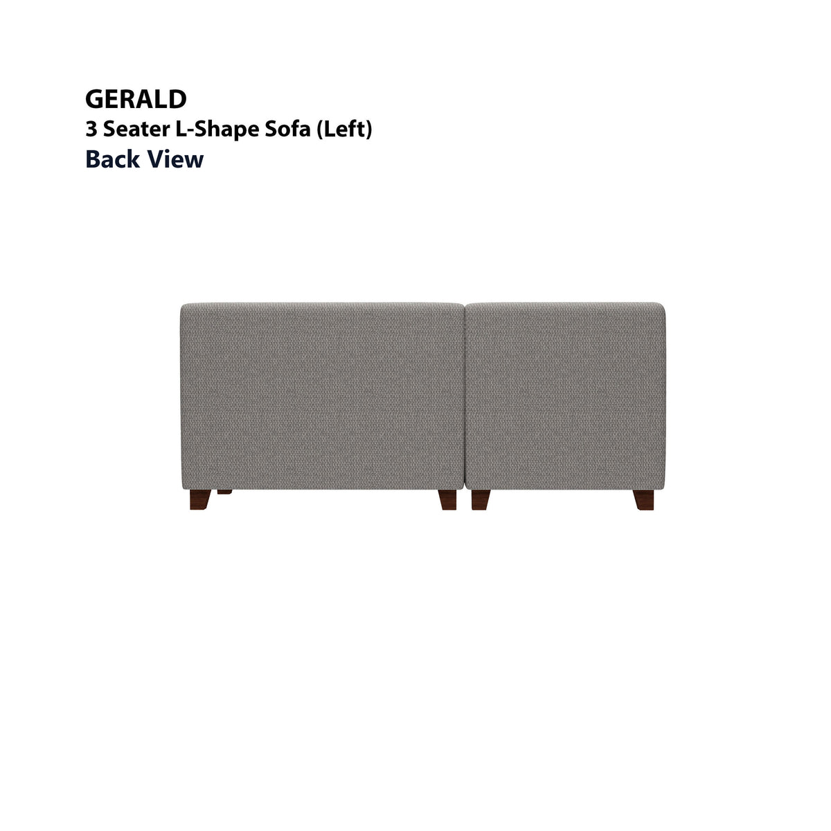 Gerald 3 Seater L-Shape with Ottoman (Left) Sofa