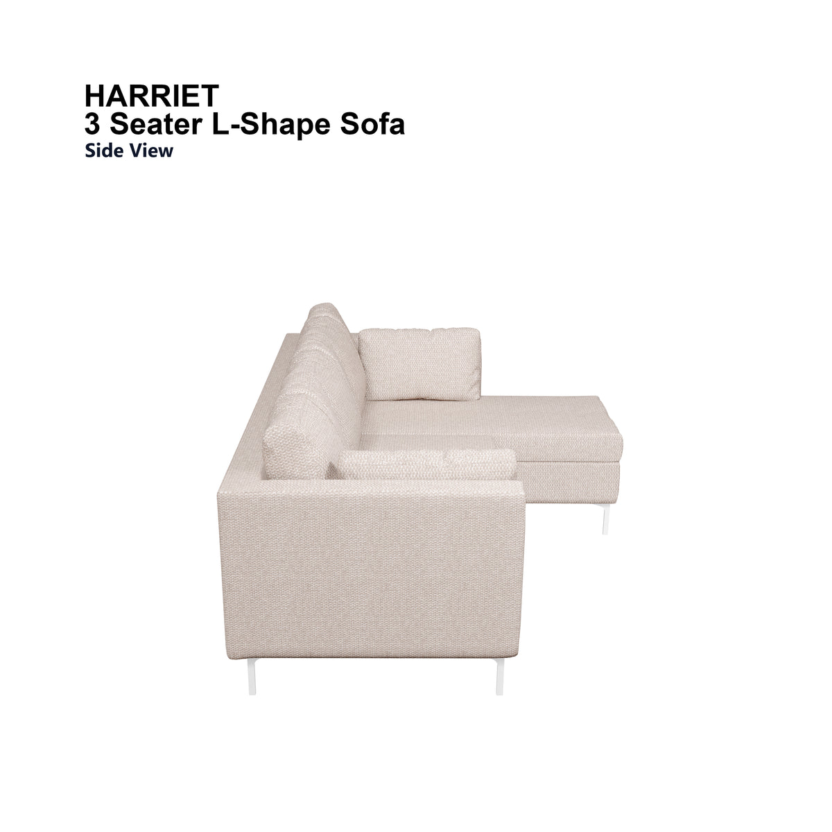 Harriet L-shape 3 Seat Sofa
