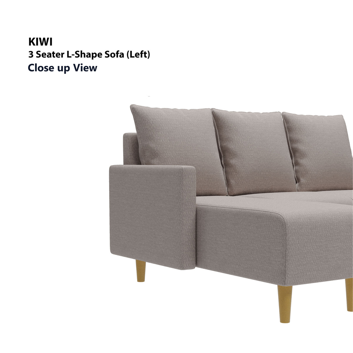 Kiwi 3 Seater L-Shape (Left Facing) Sofa